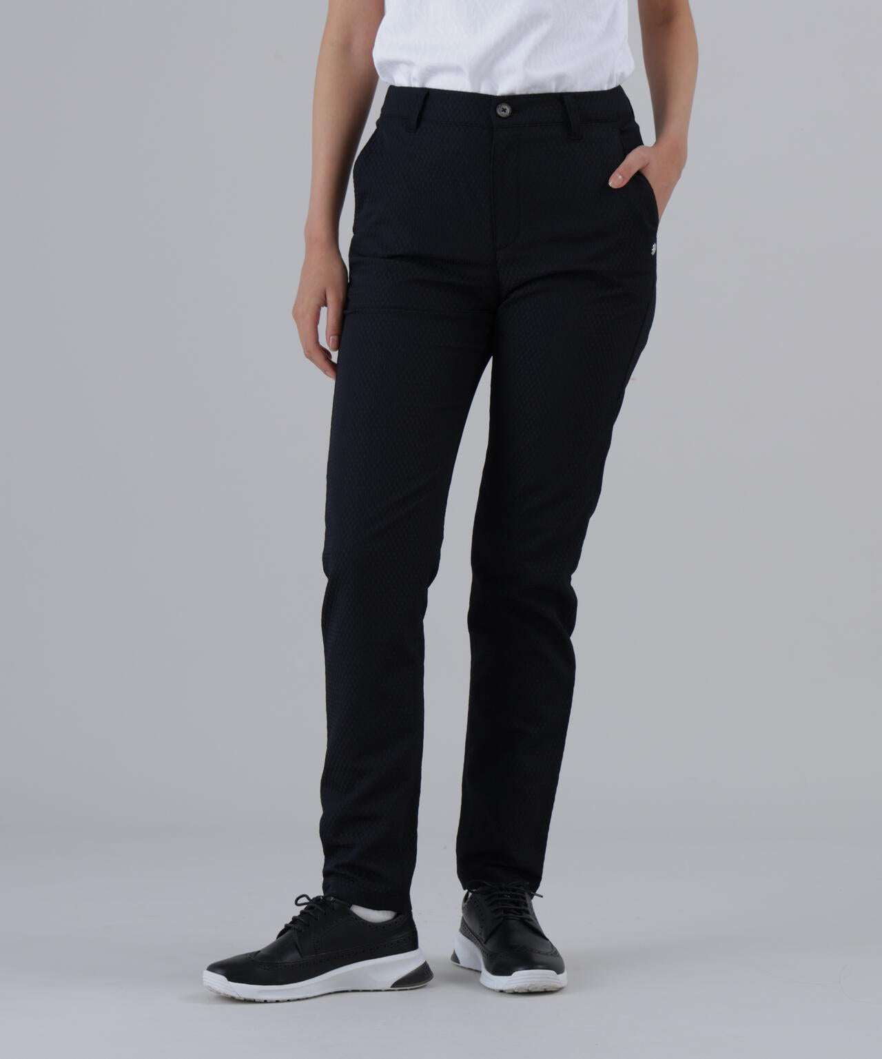 【ストレッチ】サークルジャガードパンツ (WOMENS)