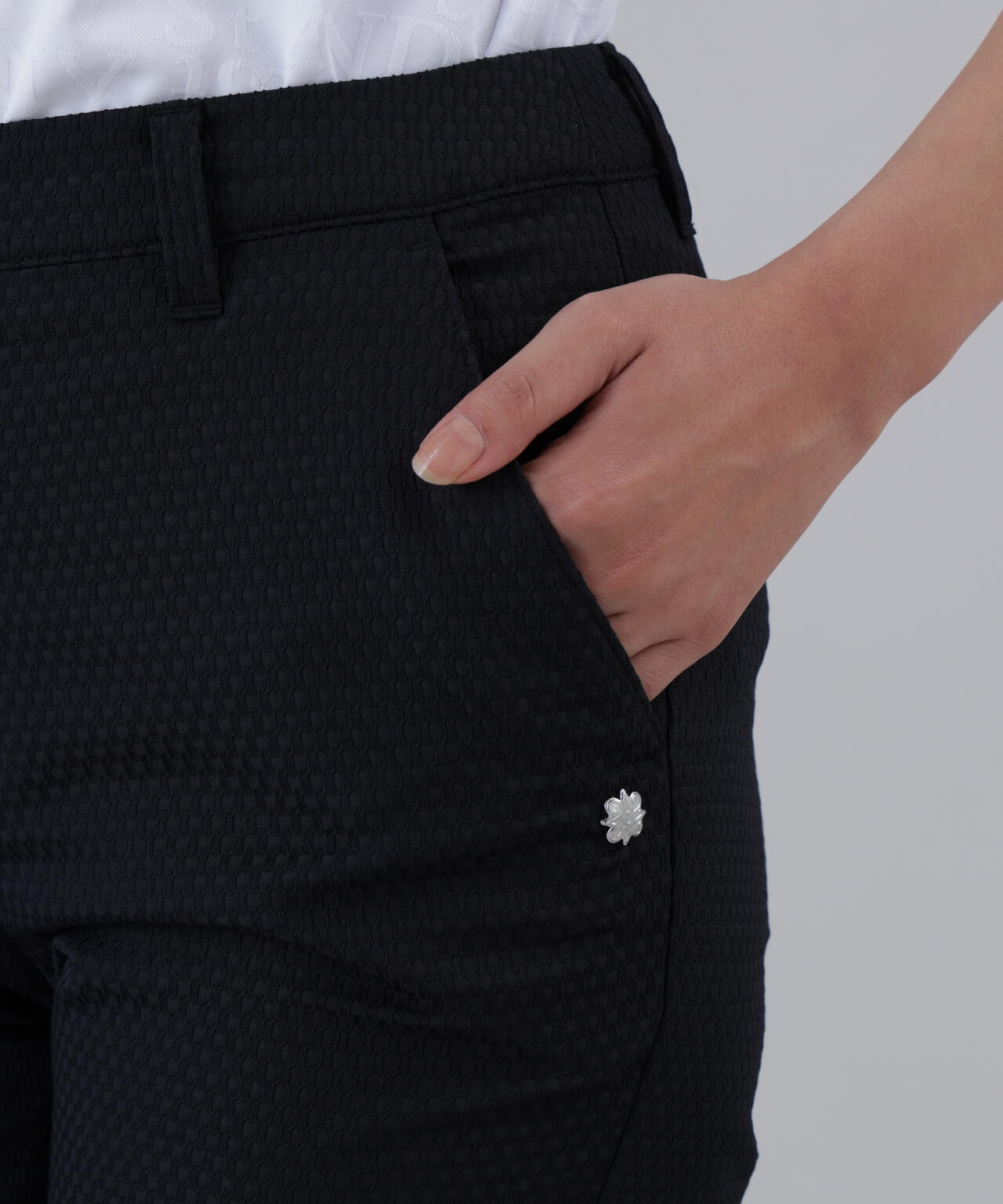 【ストレッチ】サークルジャガードパンツ (WOMENS)