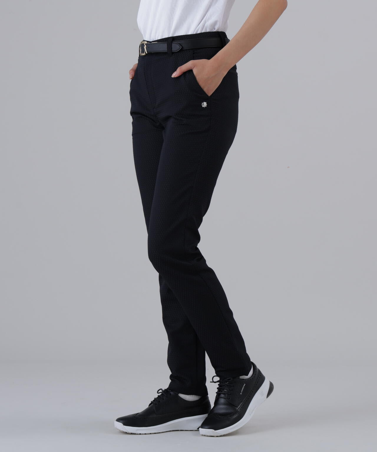 【ストレッチ】サークルジャガードパンツ (WOMENS)