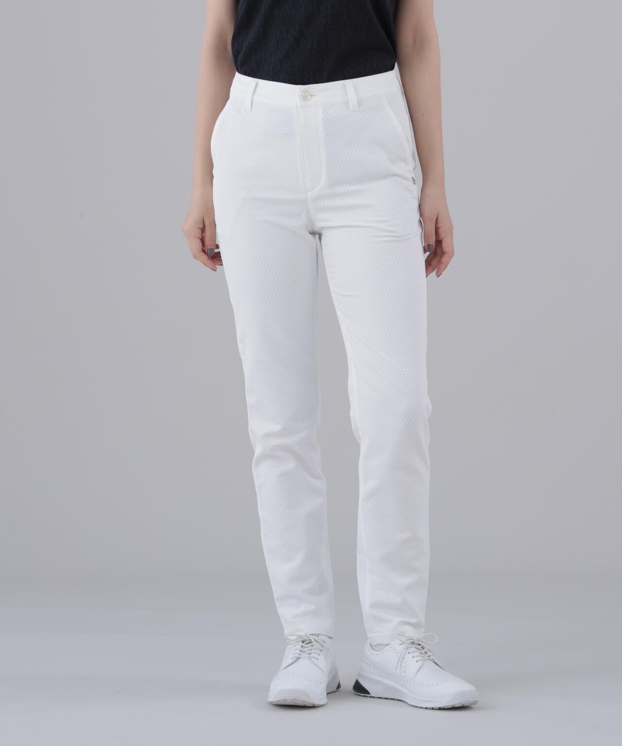 【ストレッチ】サークルジャガードパンツ (WOMENS)