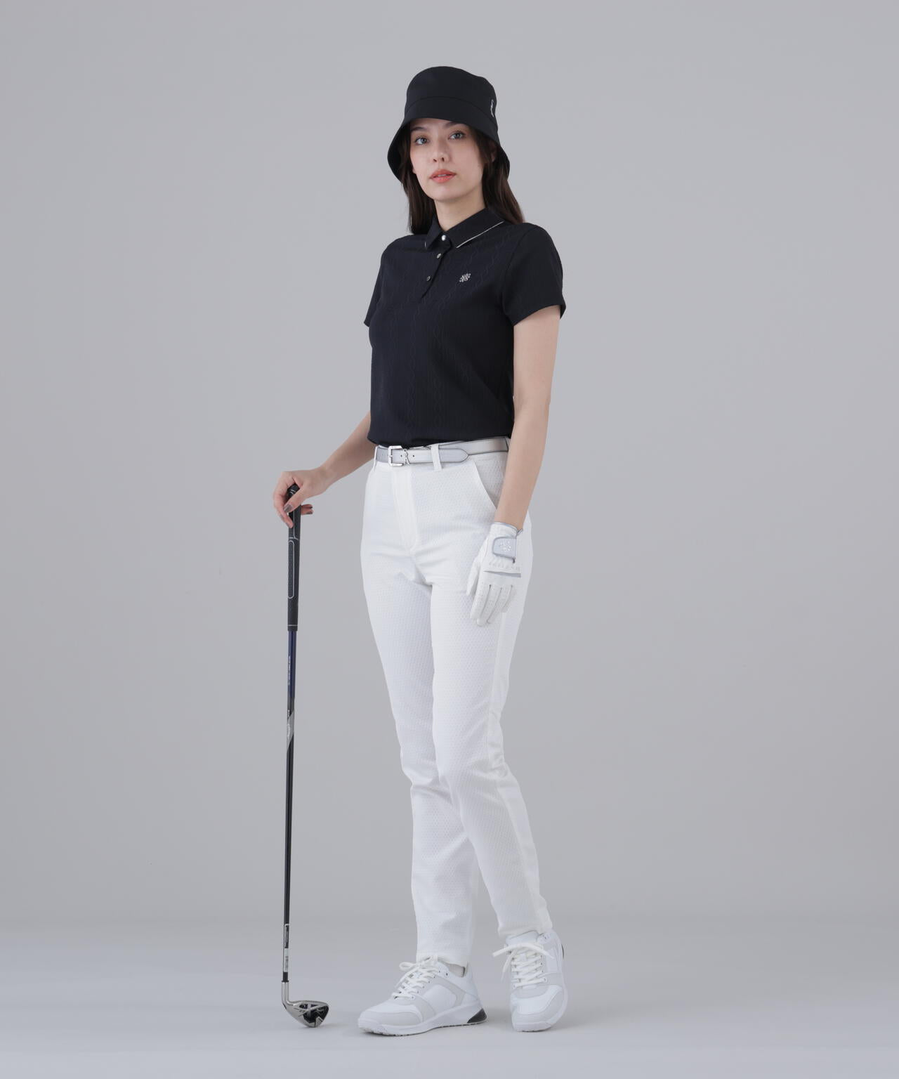 【ストレッチ】サークルジャガードパンツ (WOMENS)