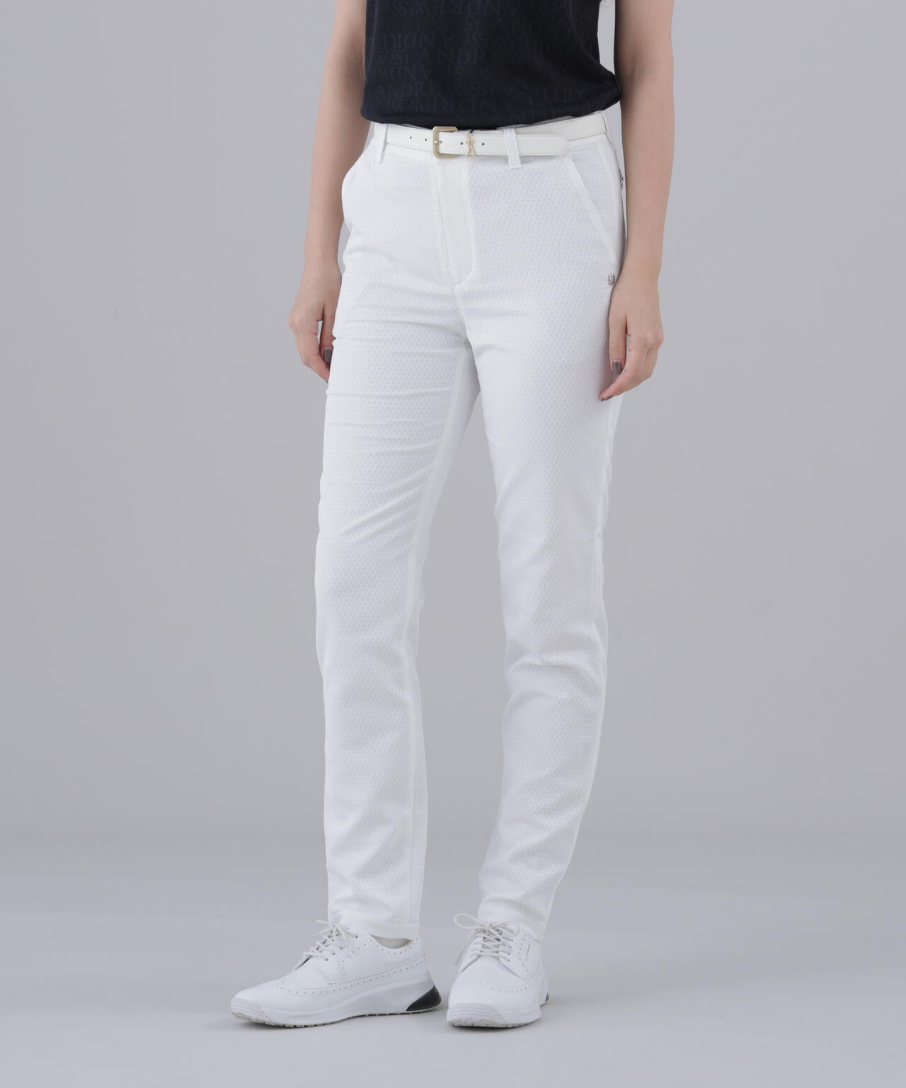 【ストレッチ】サークルジャガードパンツ (WOMENS)