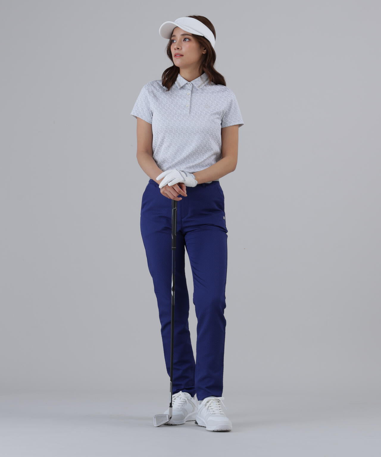 【ストレッチ】サークルジャガードパンツ (WOMENS)