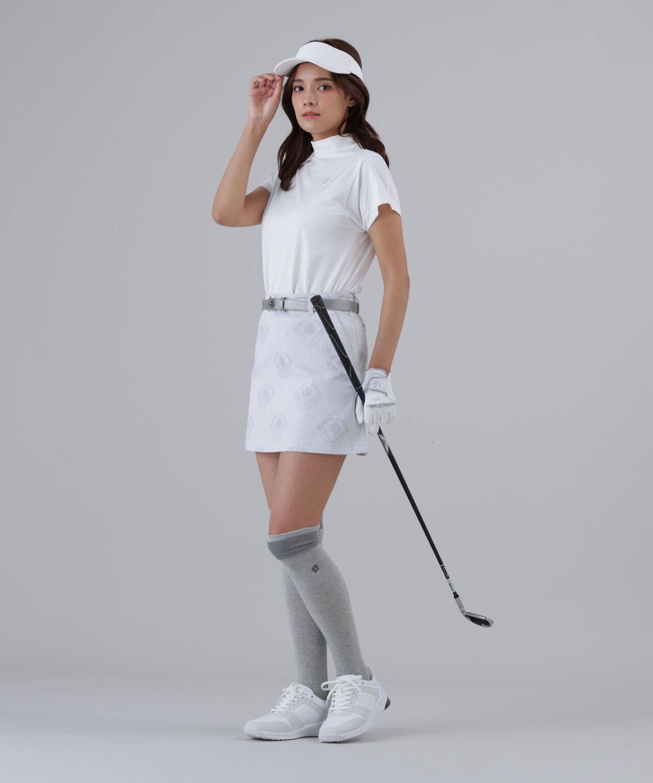 【ストレッチ】ロンドンストライプアザミジャガードスカート (WOMENS)