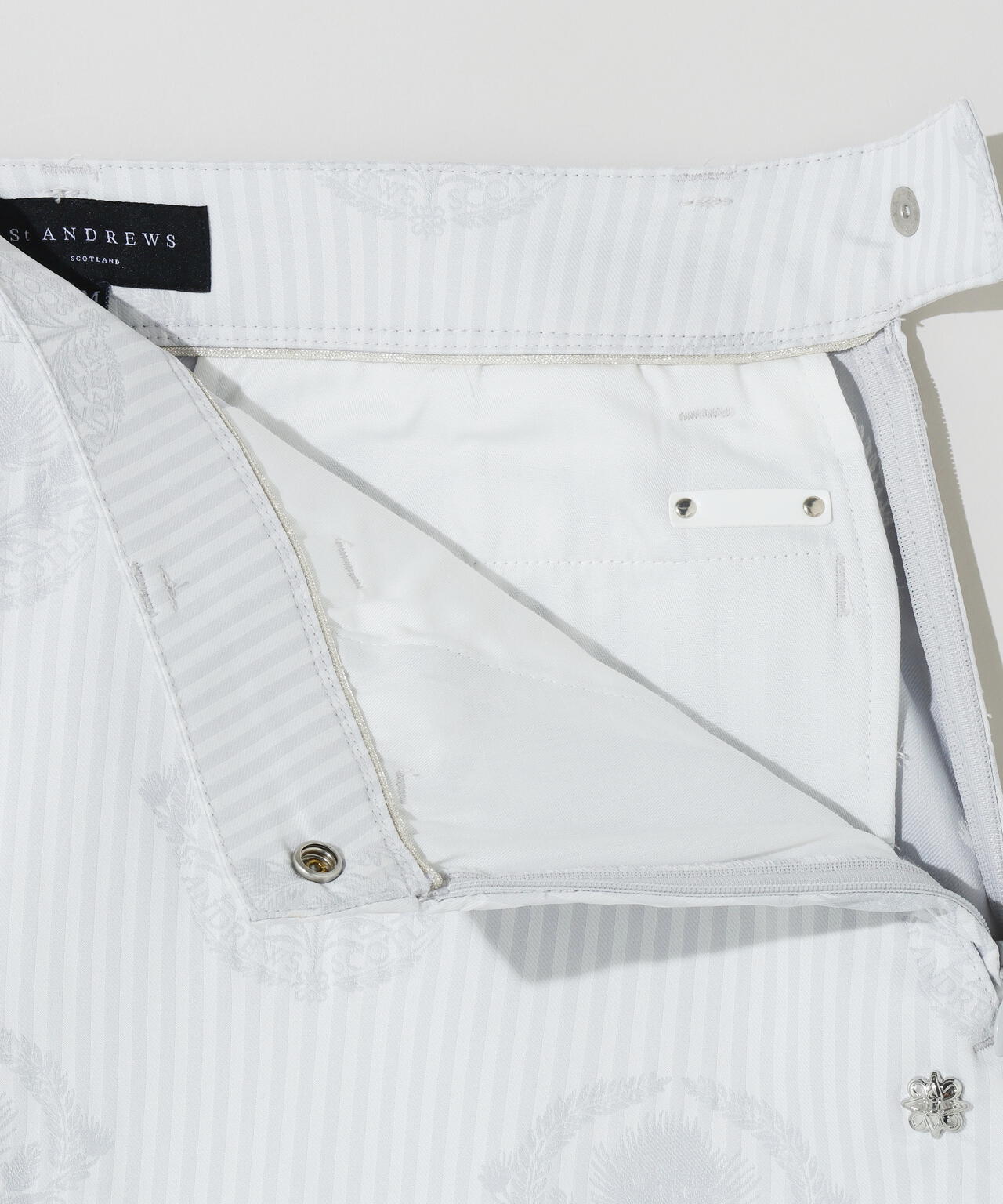 【ストレッチ】ロンドンストライプアザミジャガードスカート (WOMENS)