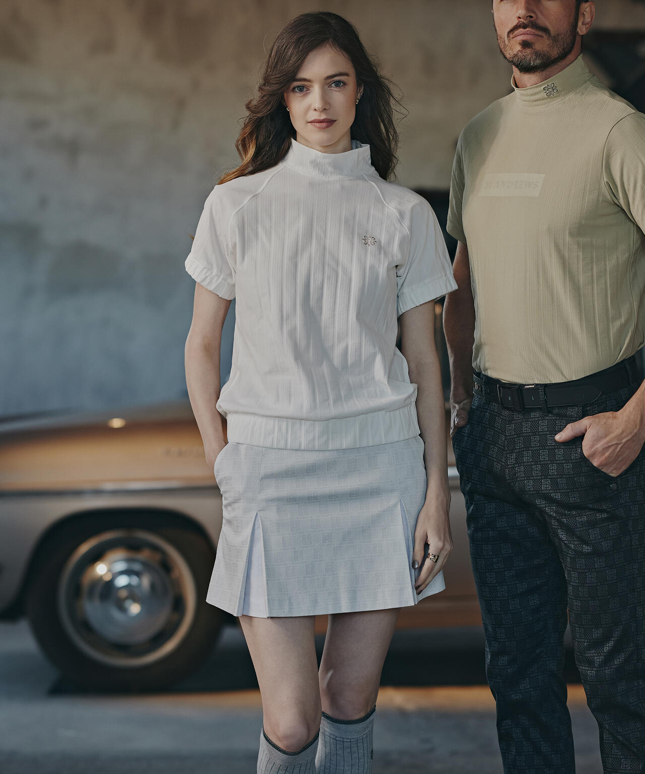 【ストレッチ】SAモノグラムジャガードスカート (WOMENS)