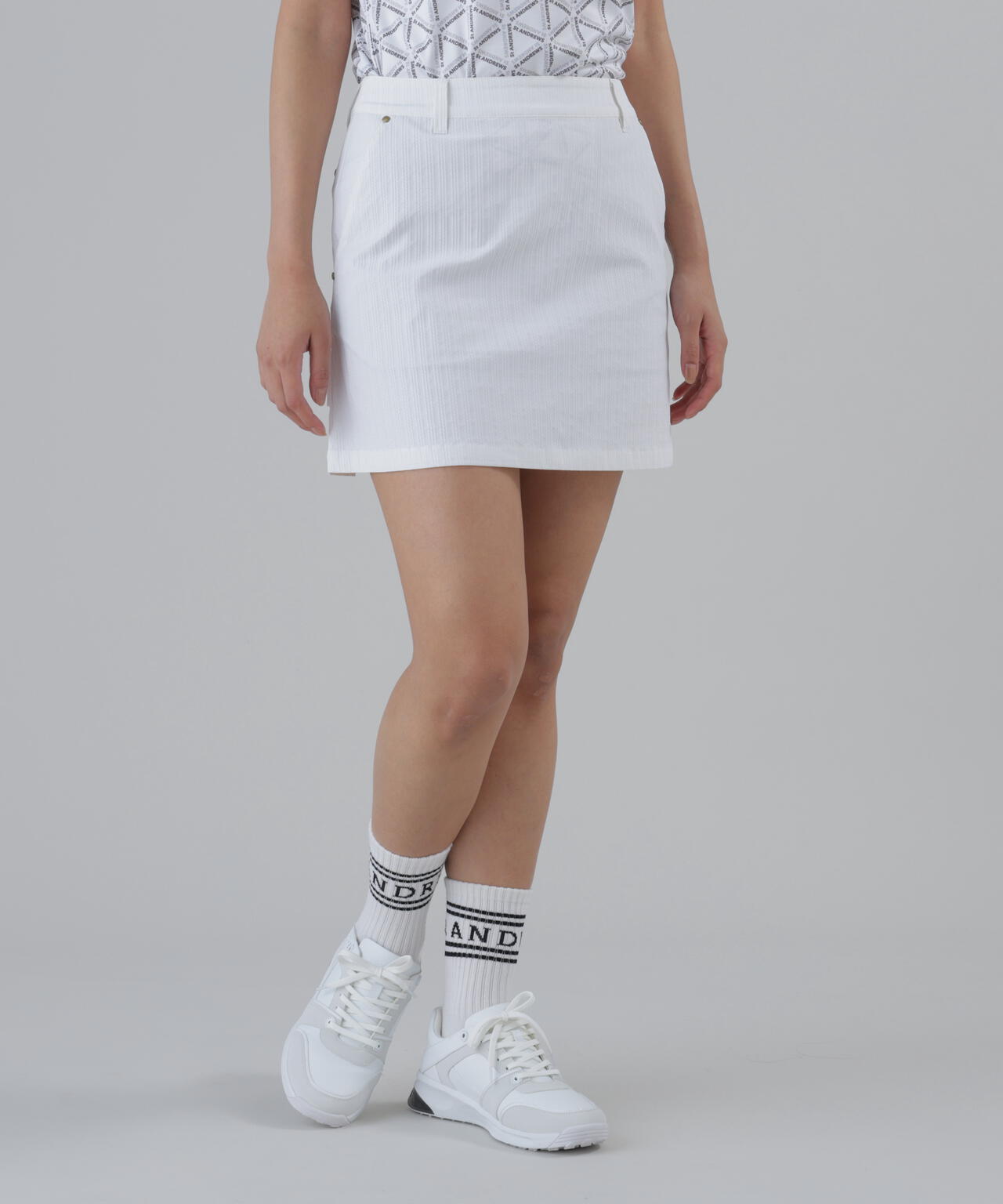 【ストレッチ】ドビーストライプスカート (WOMENS)