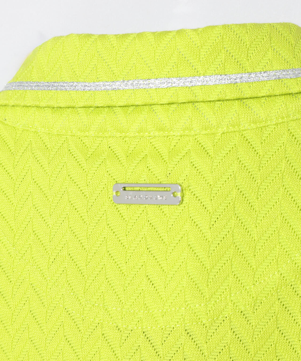 ヘリンボーンジャガード半袖ポロシャツ (WOMENS)