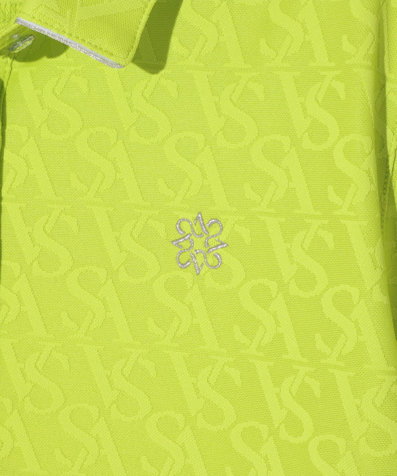 SAロゴジャガード無地半袖シャツ (WOMENS)