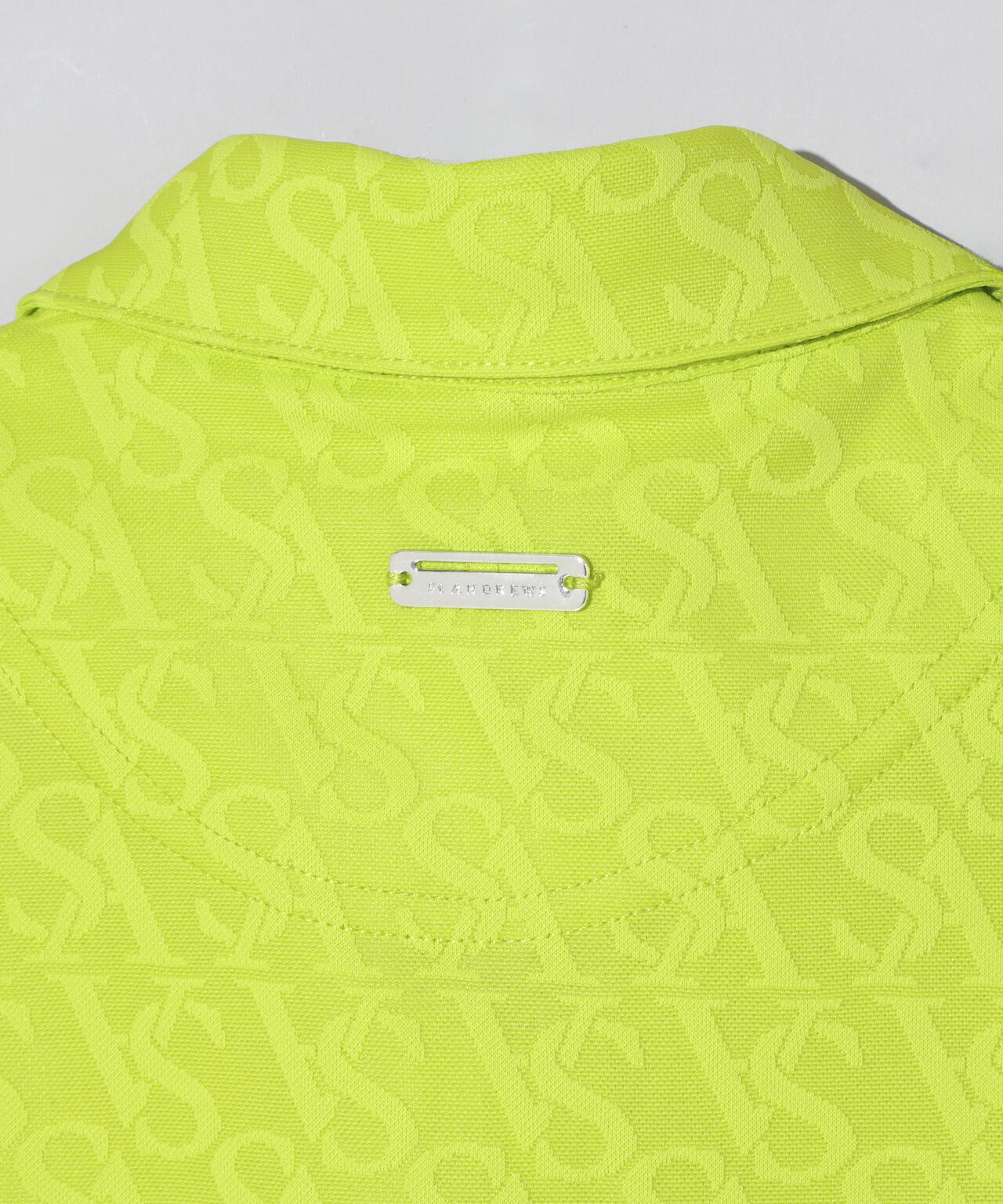 SAロゴジャガード無地半袖シャツ (WOMENS)