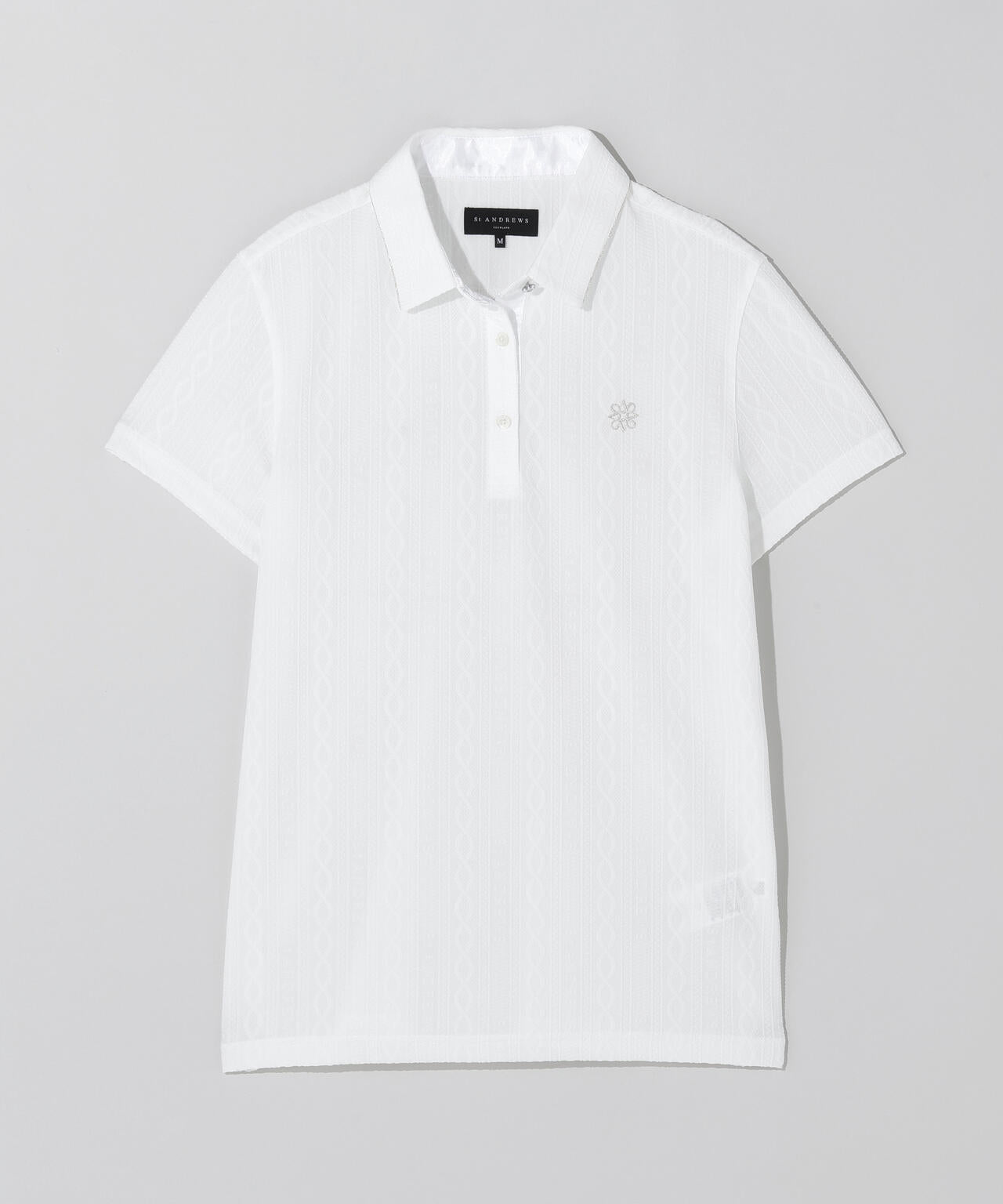 縄柄リンクス半袖シャツ (WOMENS)