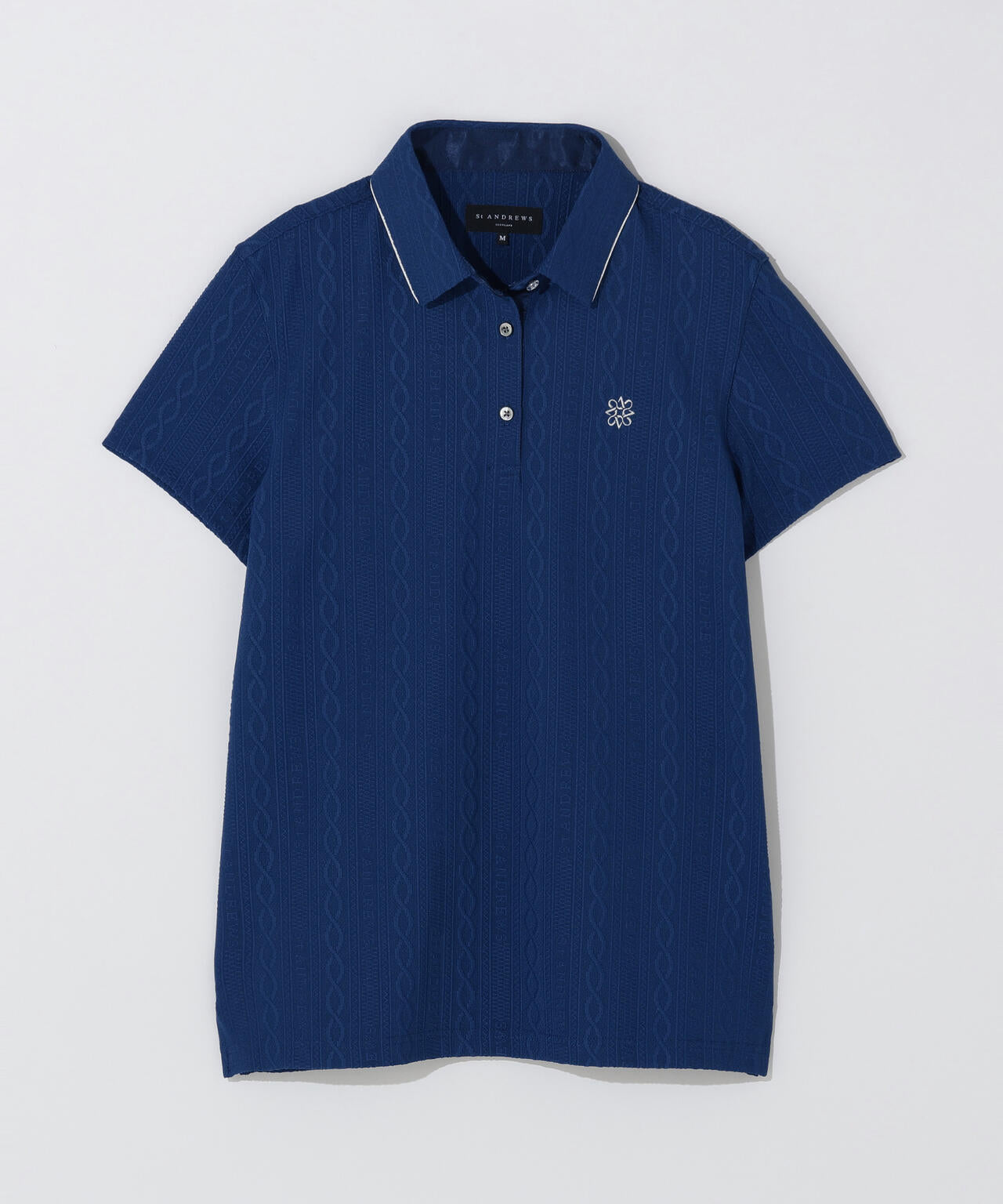 縄柄リンクス半袖シャツ (WOMENS)