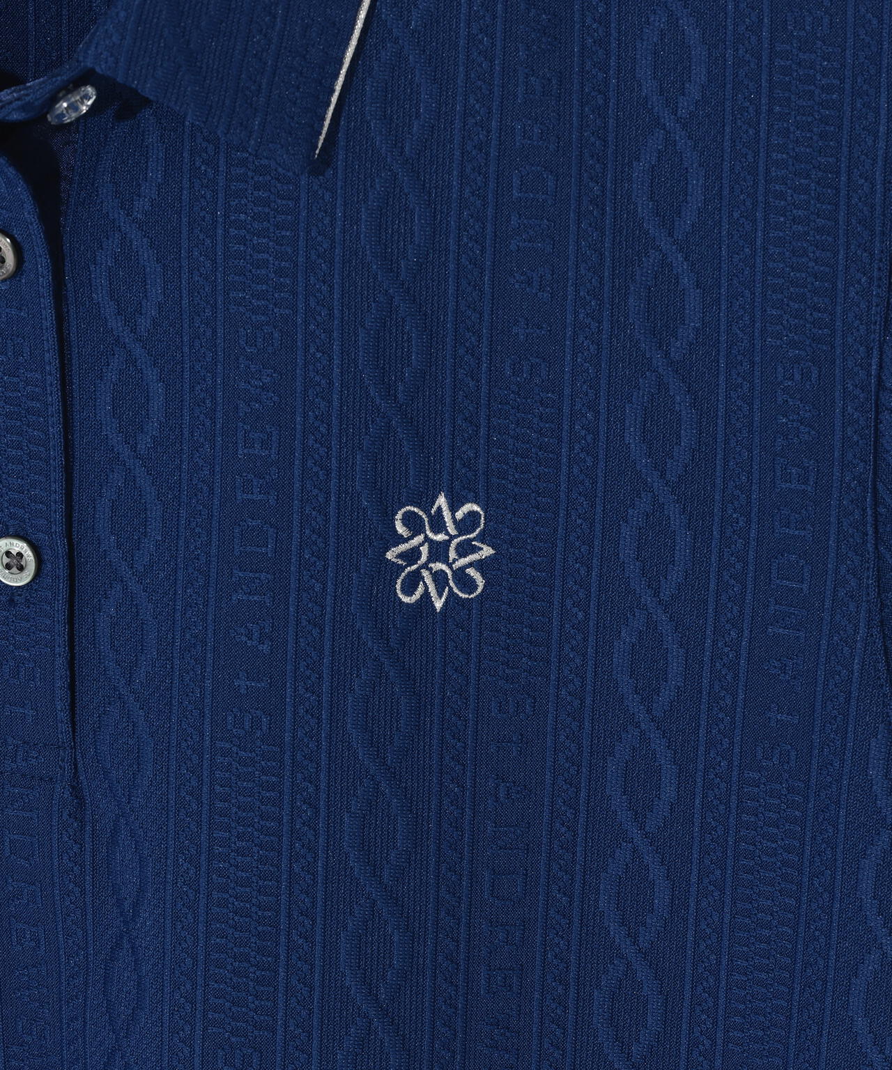 縄柄リンクス半袖シャツ (WOMENS)