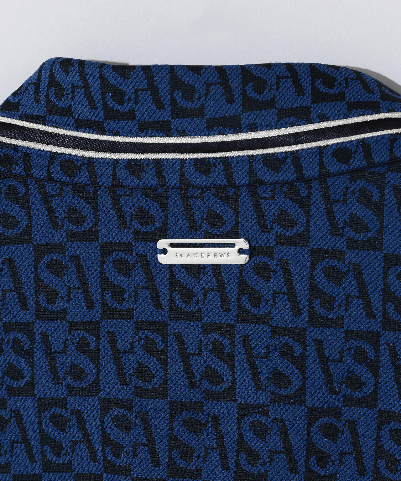 SAスクエアジャガード半袖シャツ (WOMENS)