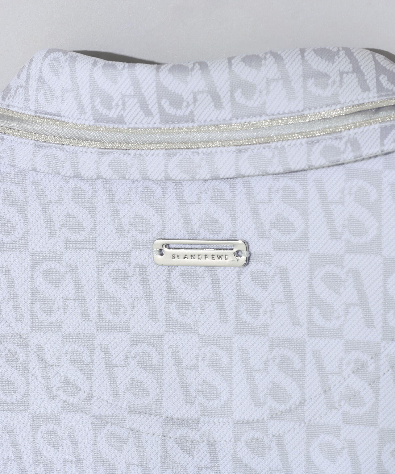 SAスクエアジャガード半袖シャツ (WOMENS)