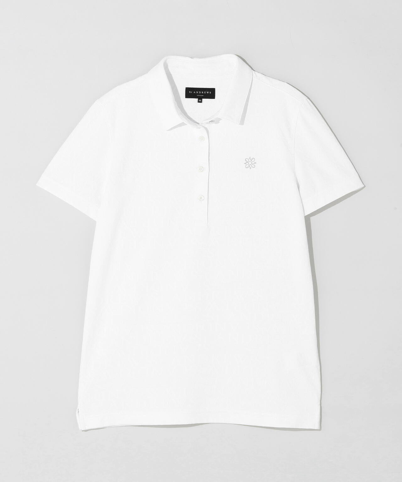 ダブルロゴジャガード無地半袖シャツ (WOMENS)