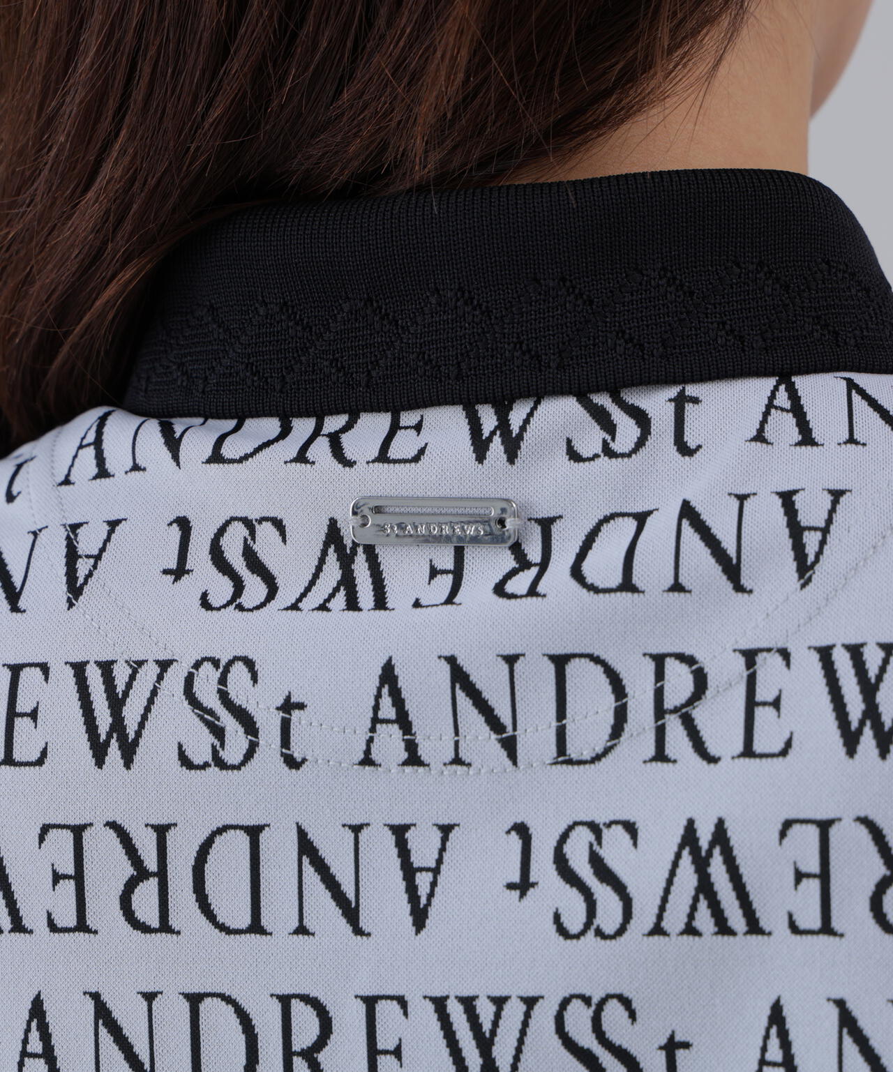 ダブルロゴジャガード半袖ポロシャツ (WOMENS)