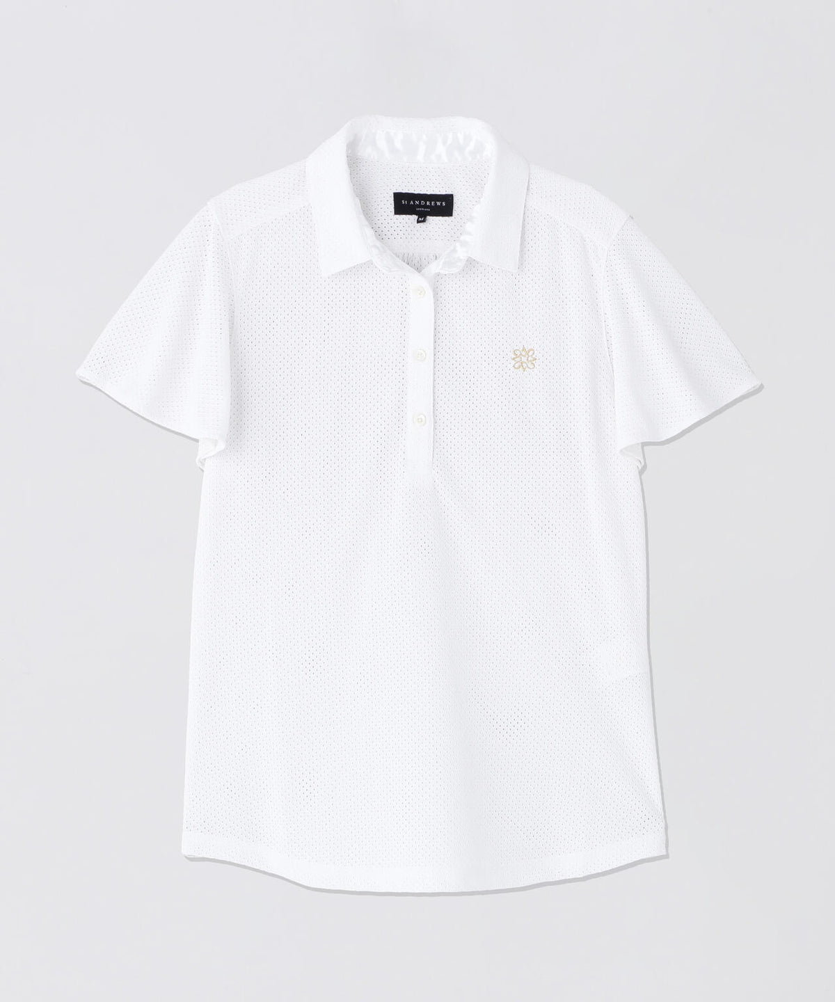 ビッグメッシュ半袖フリルシャツ (WOMENS)