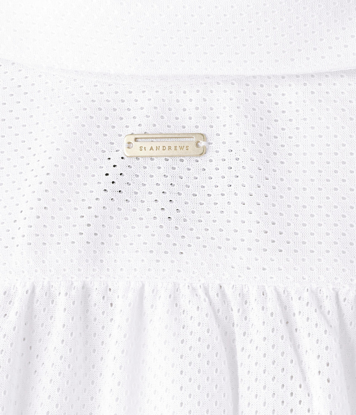 ビッグメッシュ半袖フリルシャツ (WOMENS)