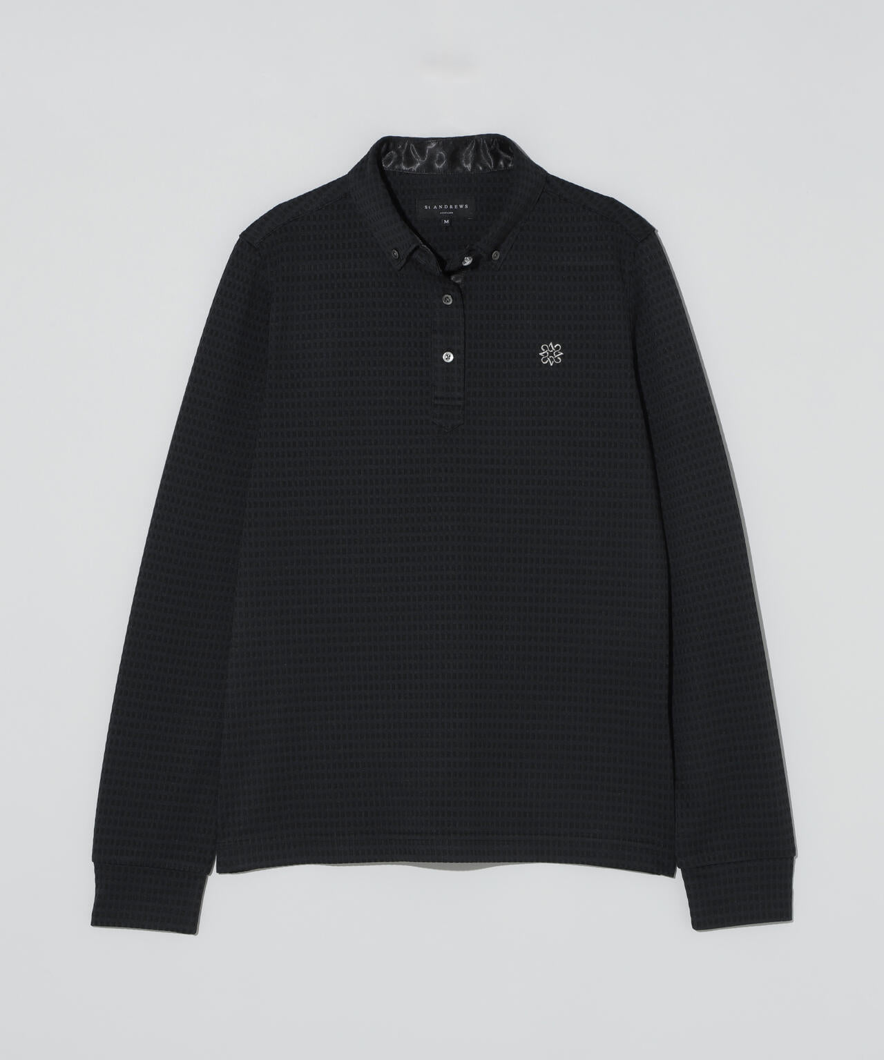 格子ジャガード長袖シャツ (WOMENS)