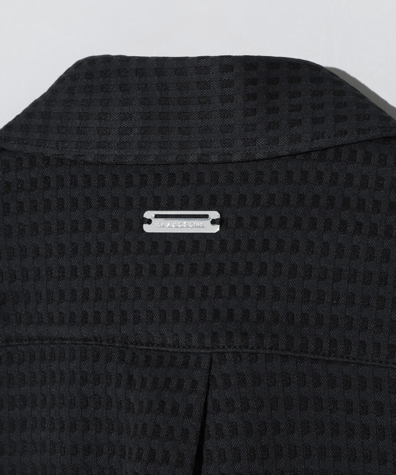 格子ジャガード長袖シャツ (WOMENS)