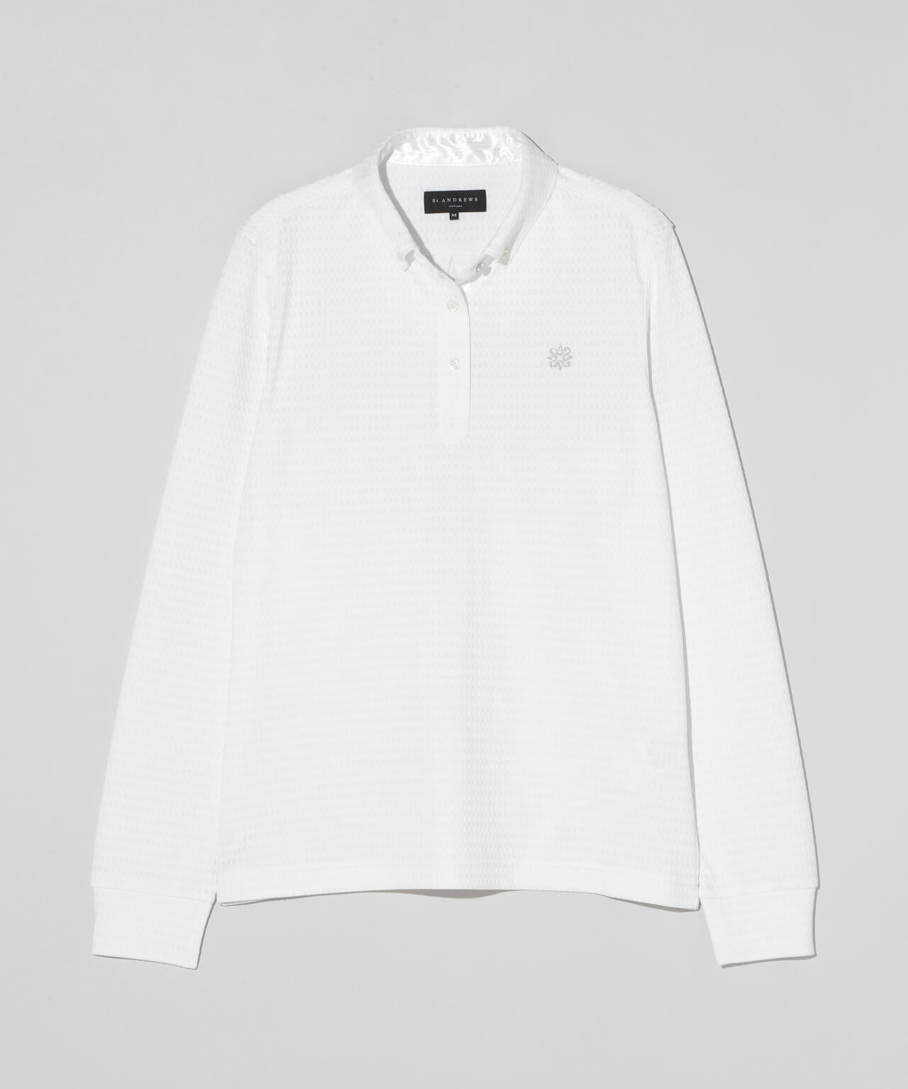 格子ジャガード長袖シャツ (WOMENS)