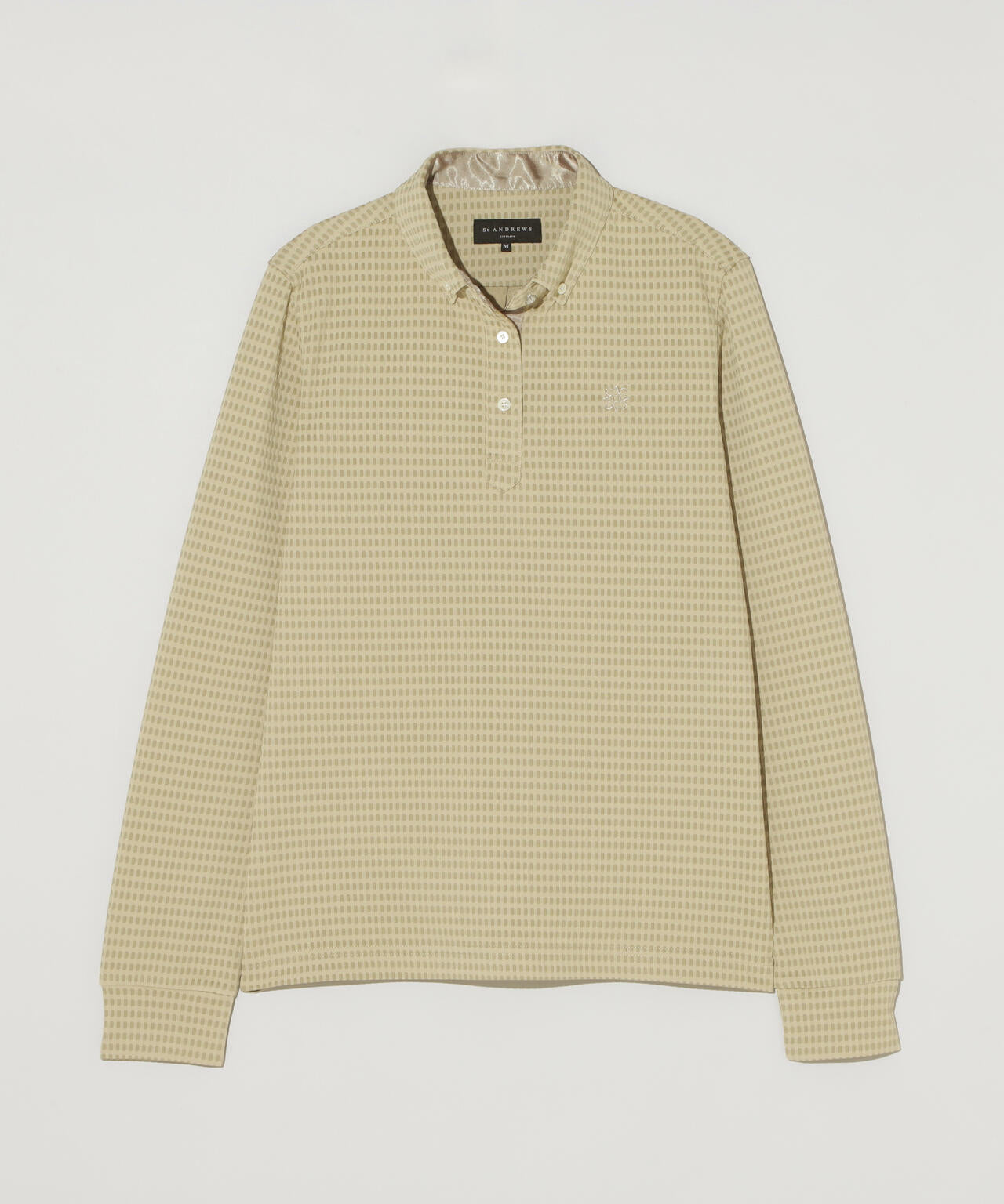 格子ジャガード長袖シャツ (WOMENS)