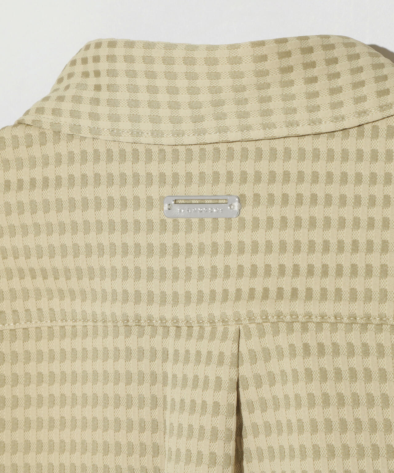 格子ジャガード長袖シャツ (WOMENS)