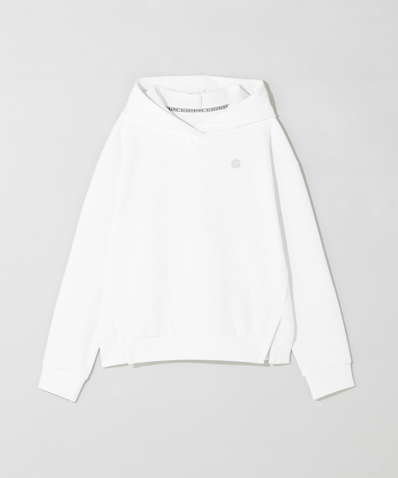 ダブル針抜きストライプフーディー (WOMENS)