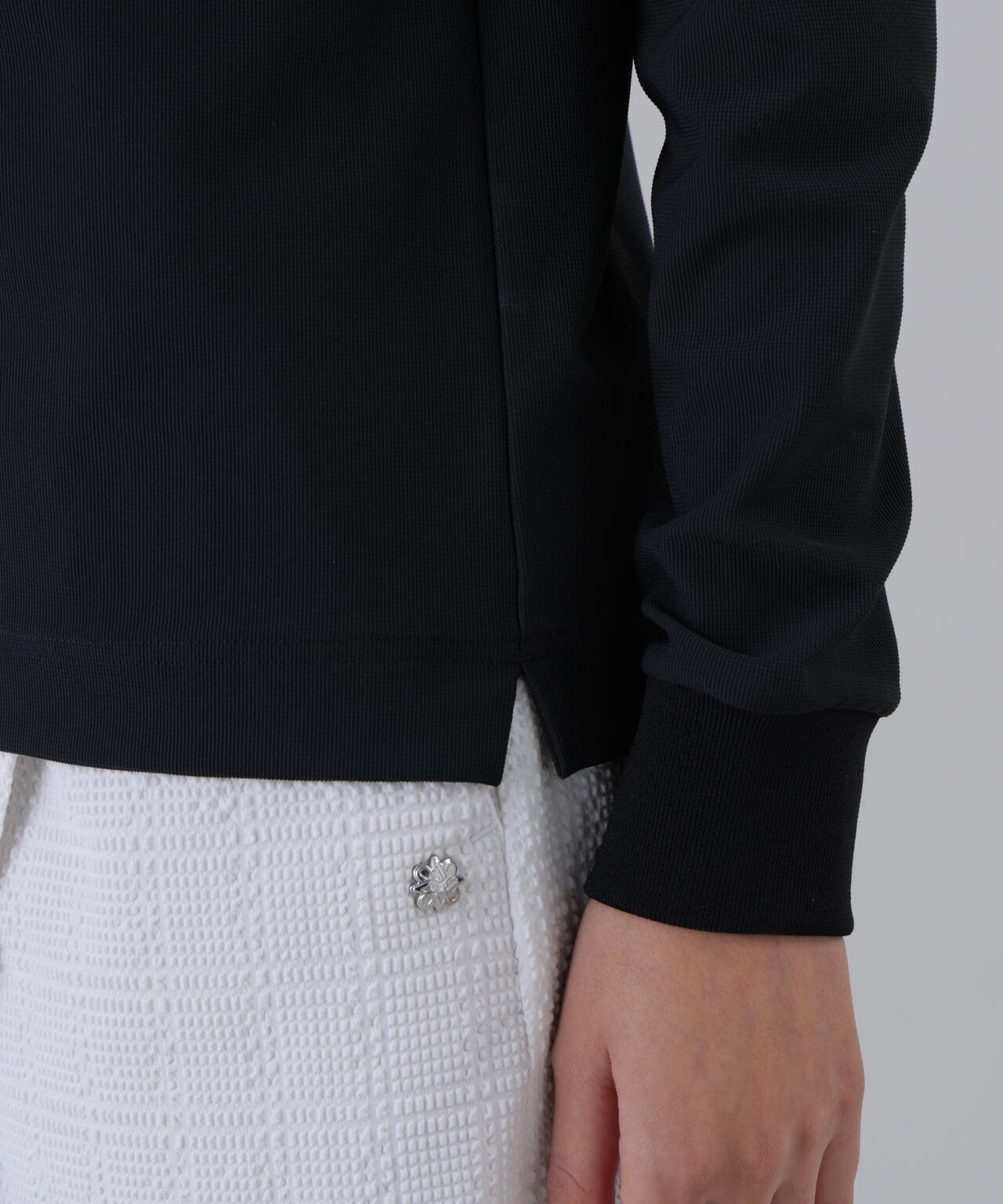 ドビーストレッチ長袖ハイネック (WOMENS)