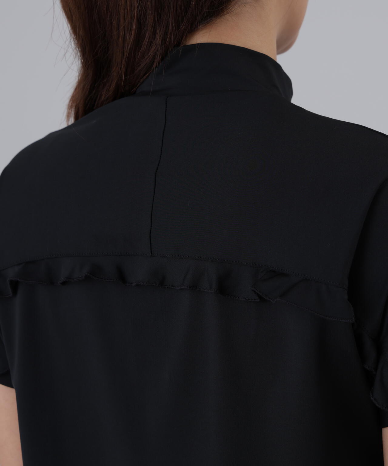 ポリエステルベア天竺ハイネックカットソー (WOMENS)