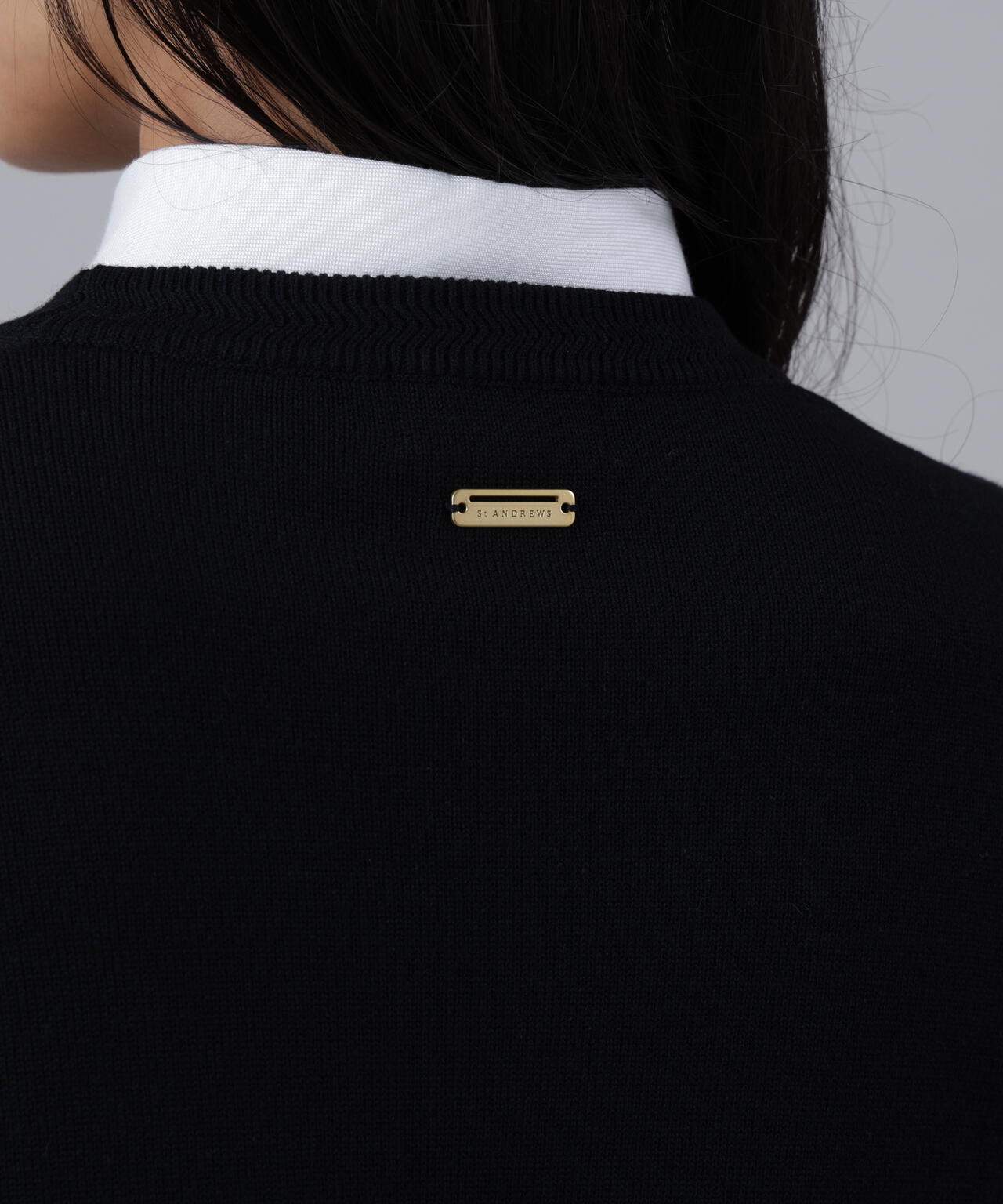 12GSTAインターシャクルーネックニットプルオーバー (WOMENS)