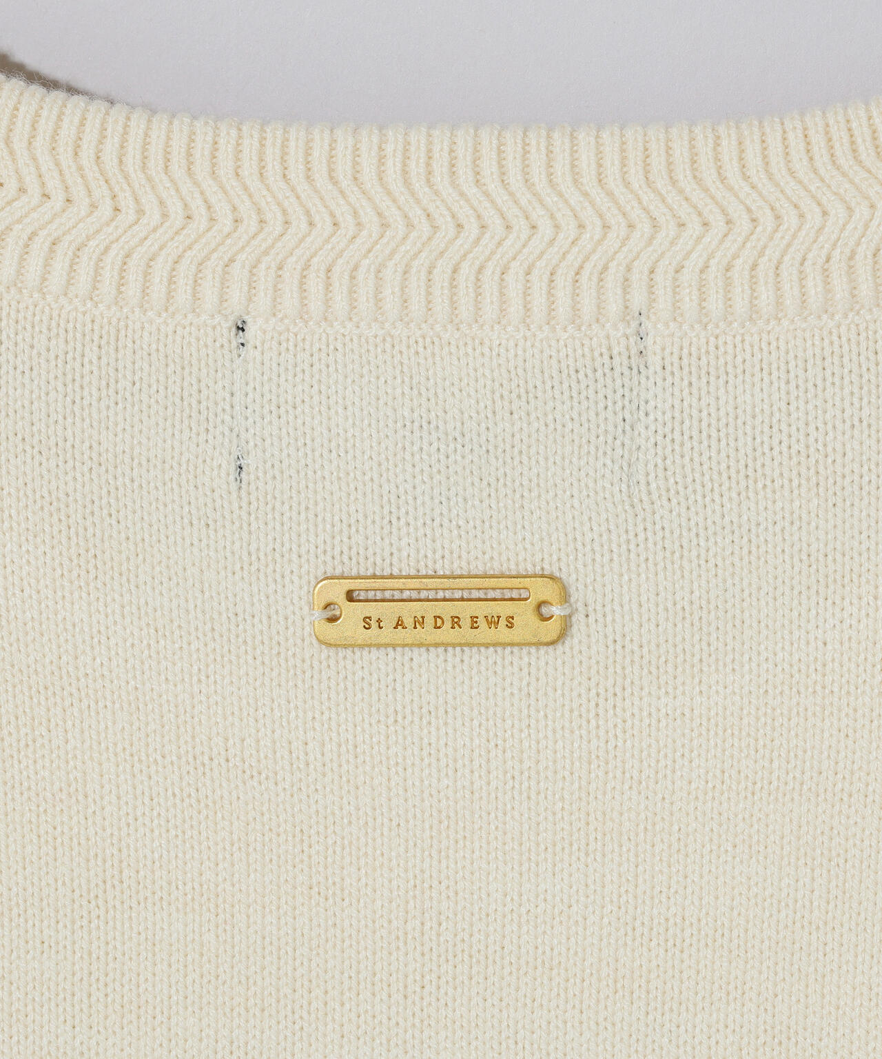 12GSTAインターシャクルーネックニットプルオーバー (WOMENS)