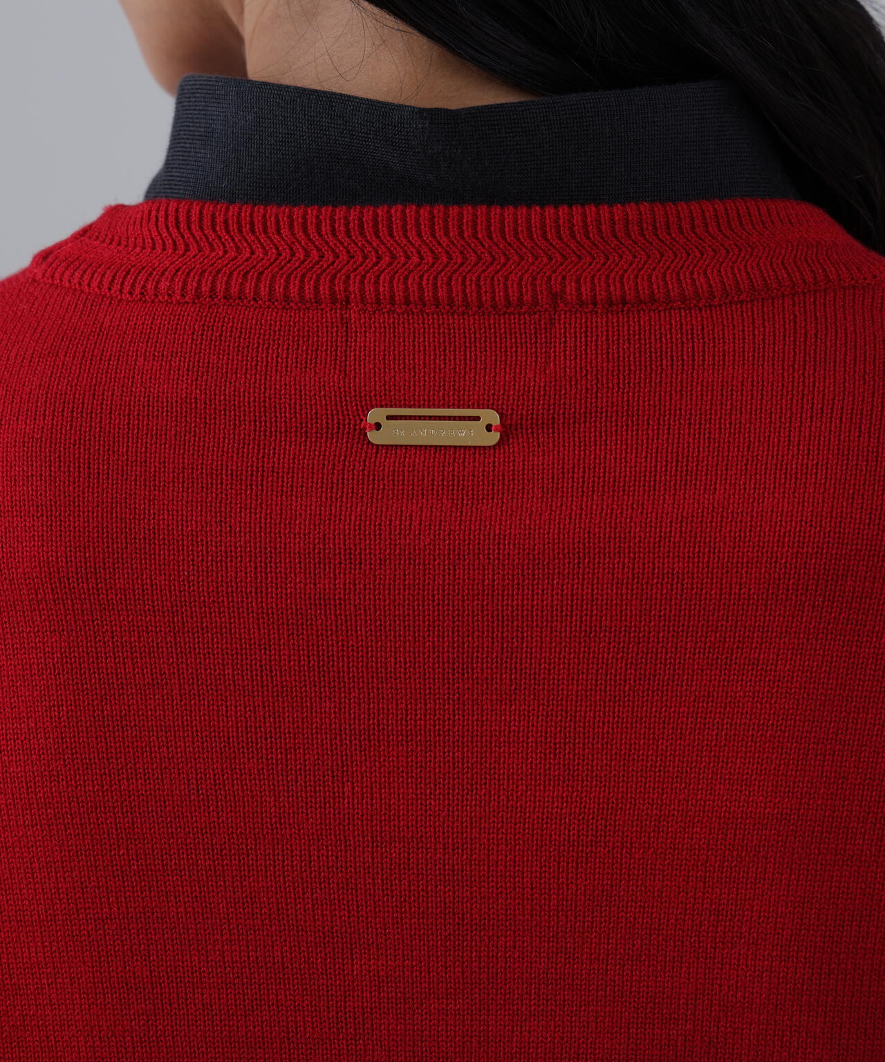 12GSTAインターシャクルーネックニットプルオーバー (WOMENS)