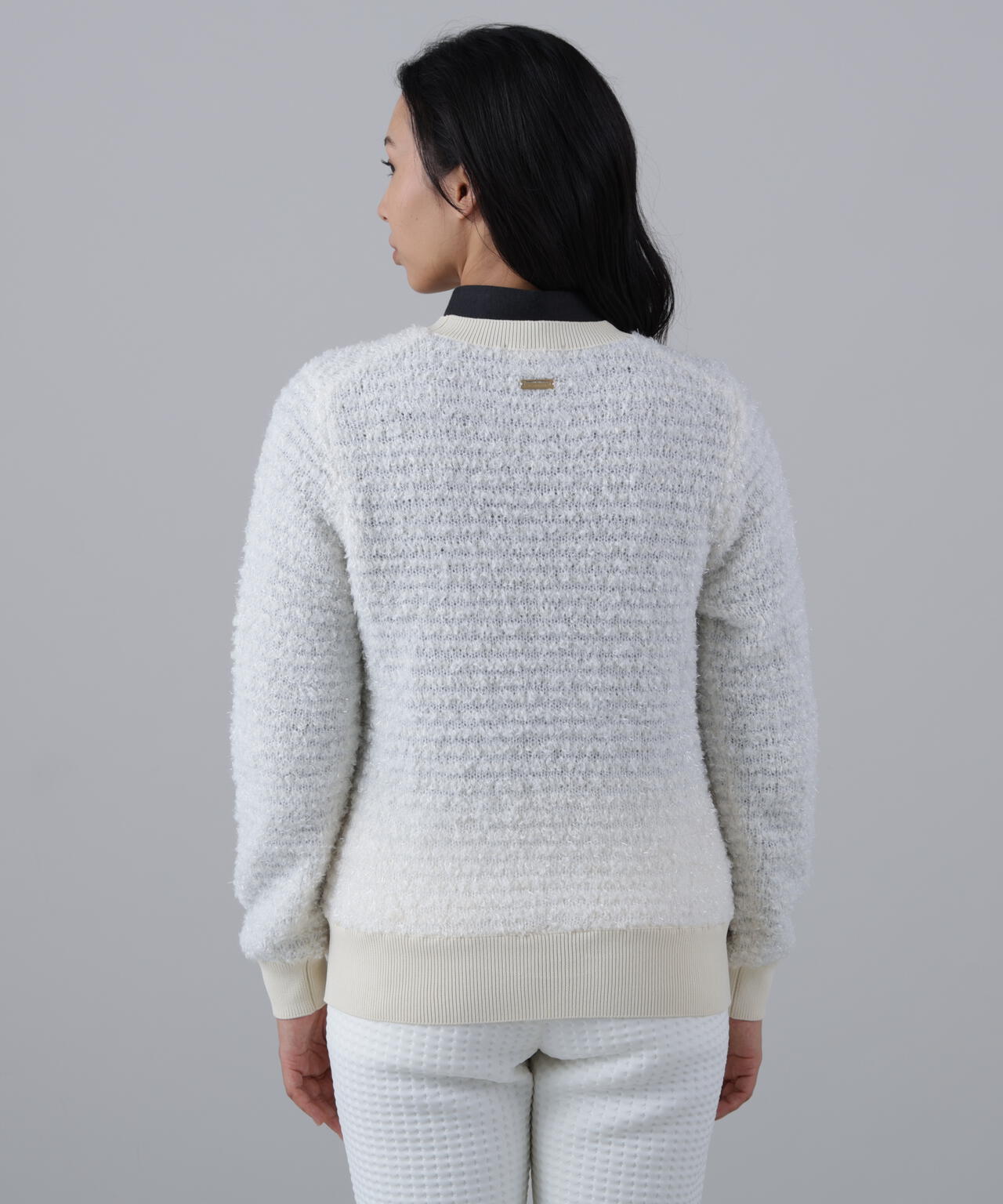 ファンシークルーネックニットプルオーバー (WOMENS)