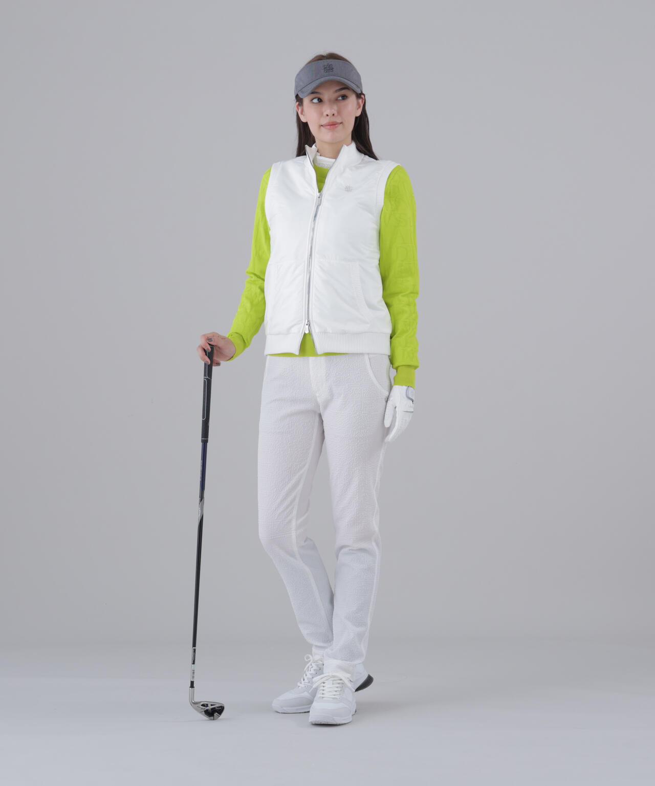 ダブルロゴジャガードクルーネックニットプルオーバー (WOMENS)