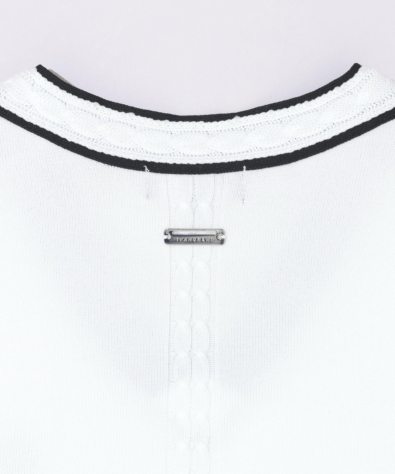 12G天竺Vネックニットベスト (WOMENS)