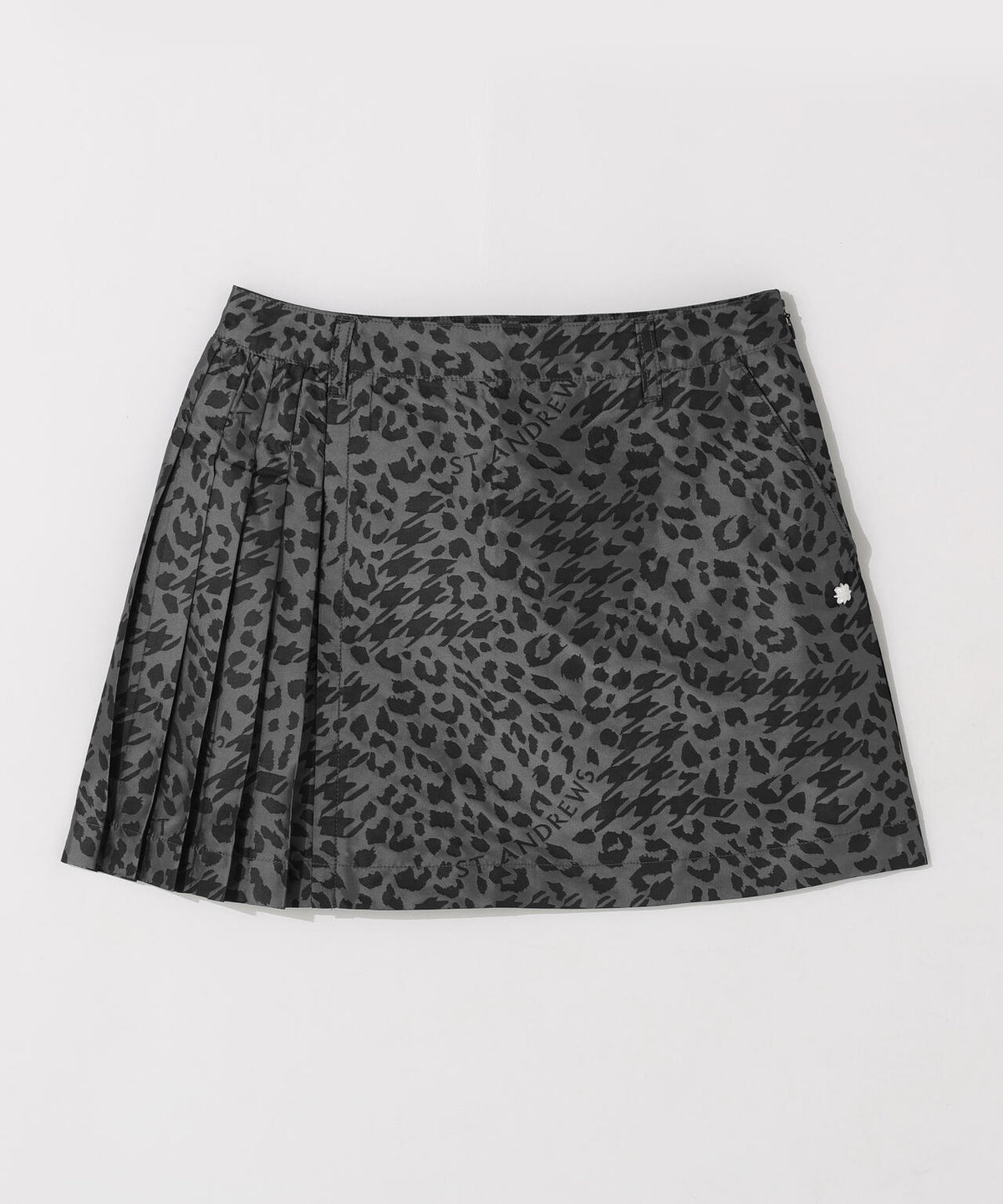 千鳥レオパードジャガードスカート (WOMENS)