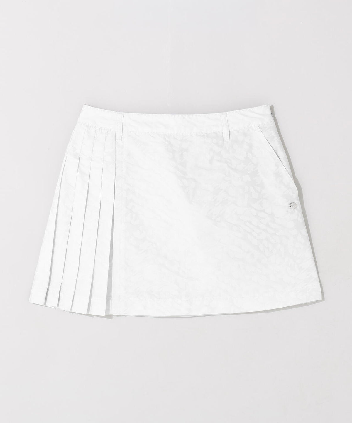 千鳥レオパードジャガードスカート (WOMENS)