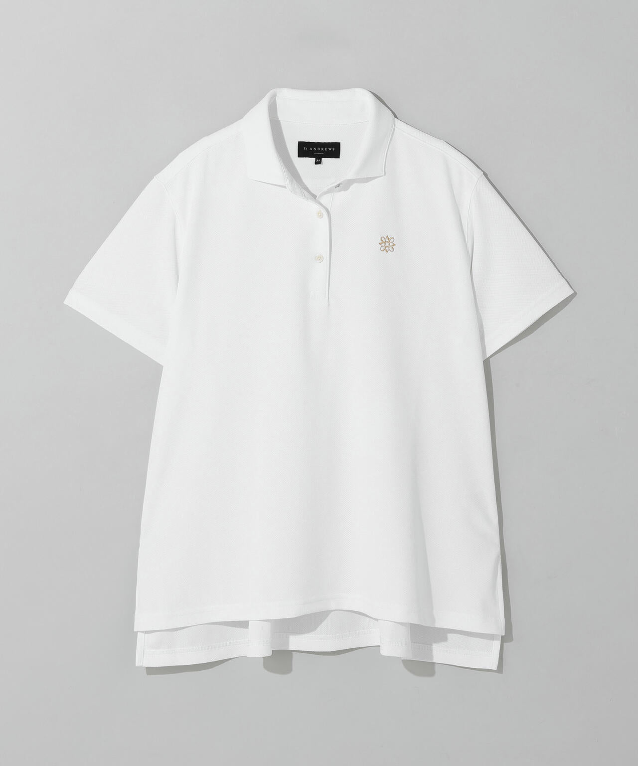 ドットバーズアイ半袖シャツ (WOMENS)