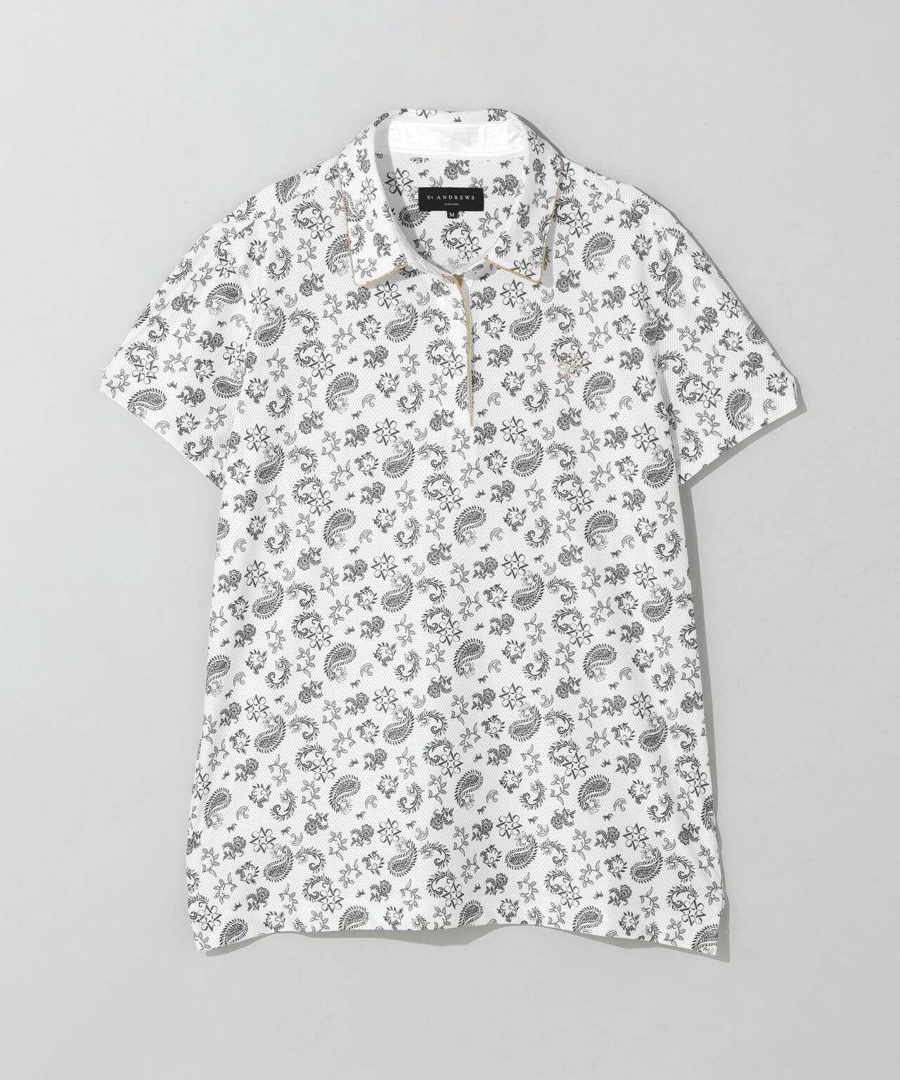 【吸水速乾】ケルトリーフプリント半袖シャツ (WOMENS)