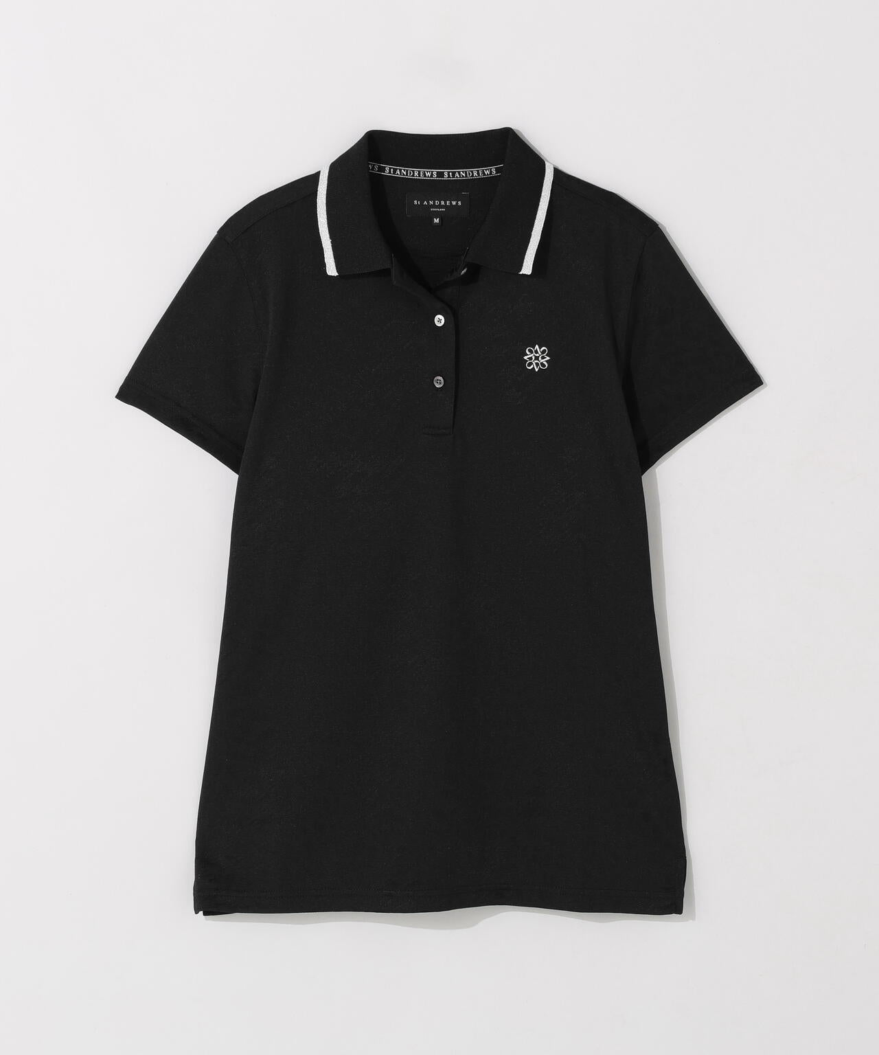 千鳥レオパードジャガード半袖ポロシャツ (WOMENS)