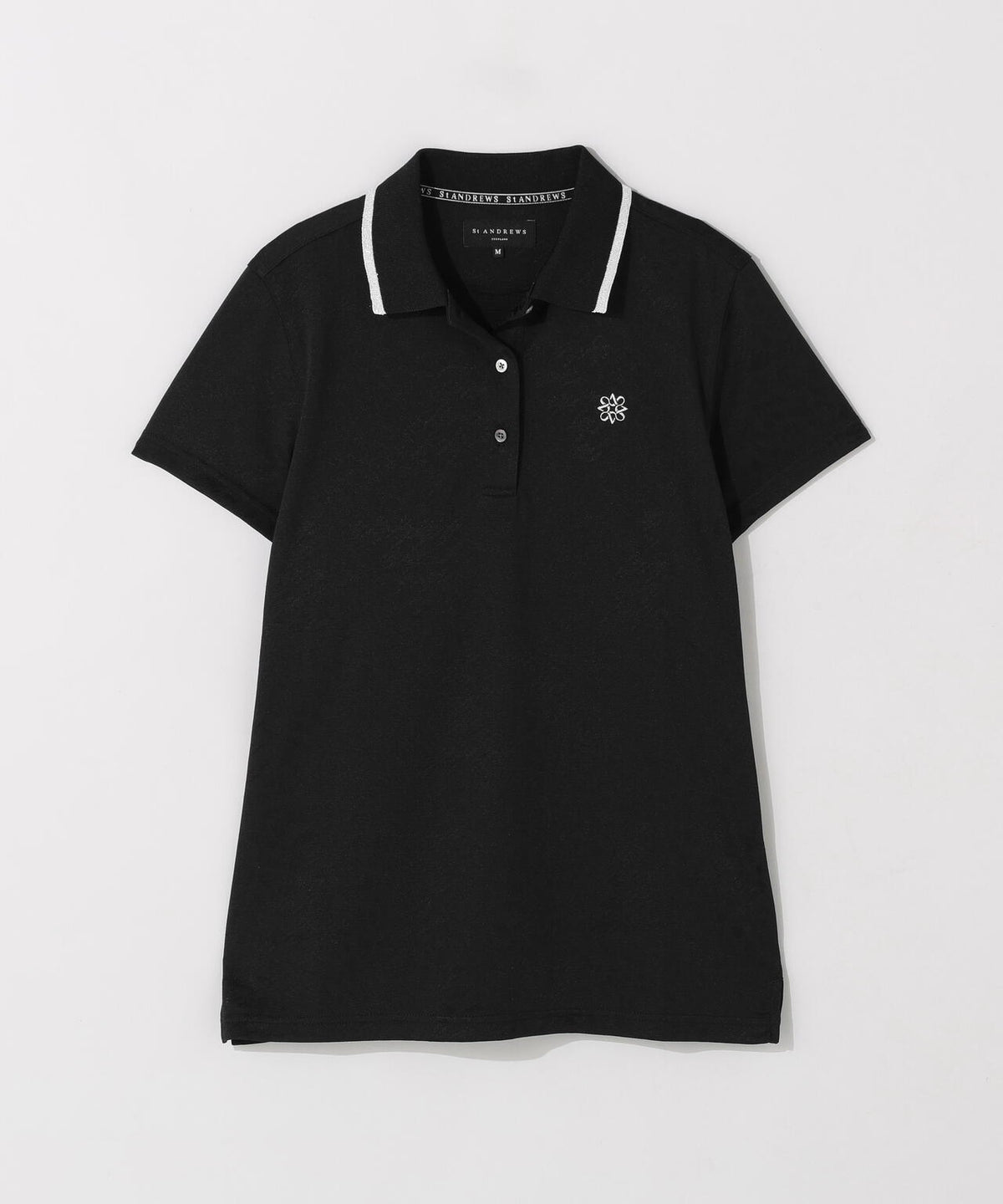 千鳥レオパードジャガード半袖ポロシャツ (WOMENS)