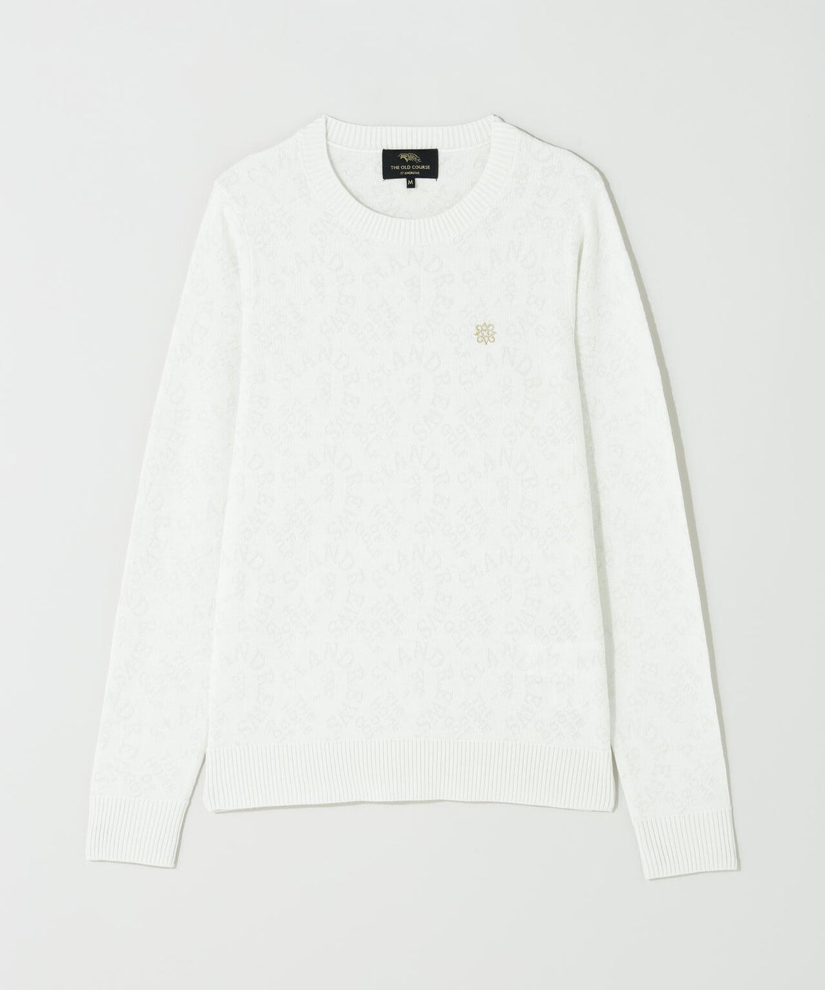 14Gアーチロゴジャガードクルーネックニットプルオーバー (WOMENS)