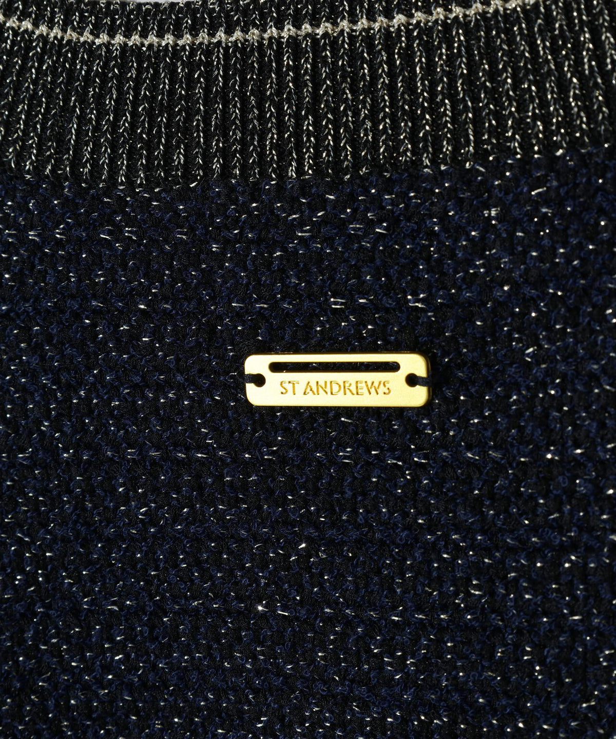 9Gテープヤーンツイードクルーネックニットプルオーバー (WOMENS)