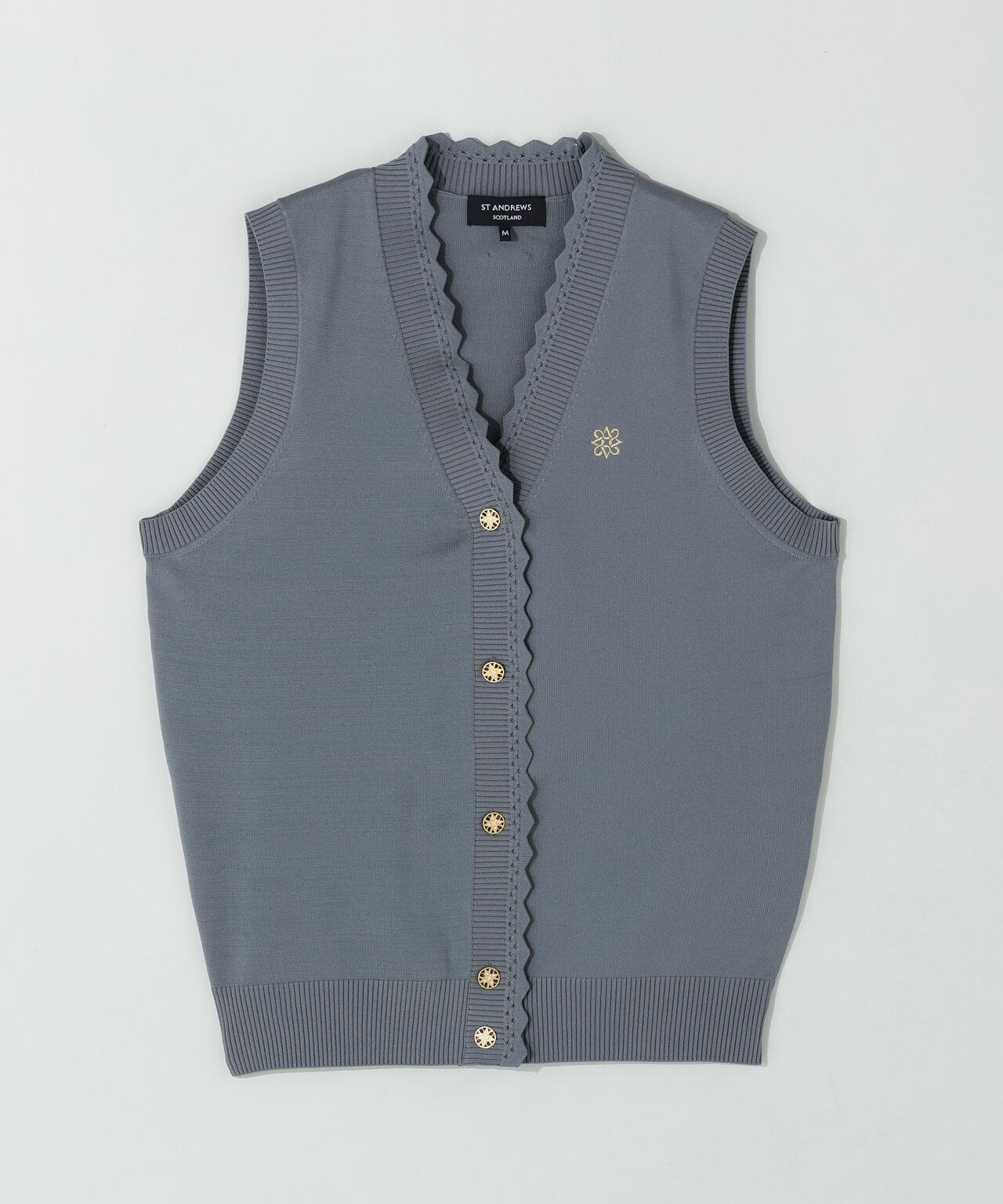 14G天竺ニットベスト (WOMENS)