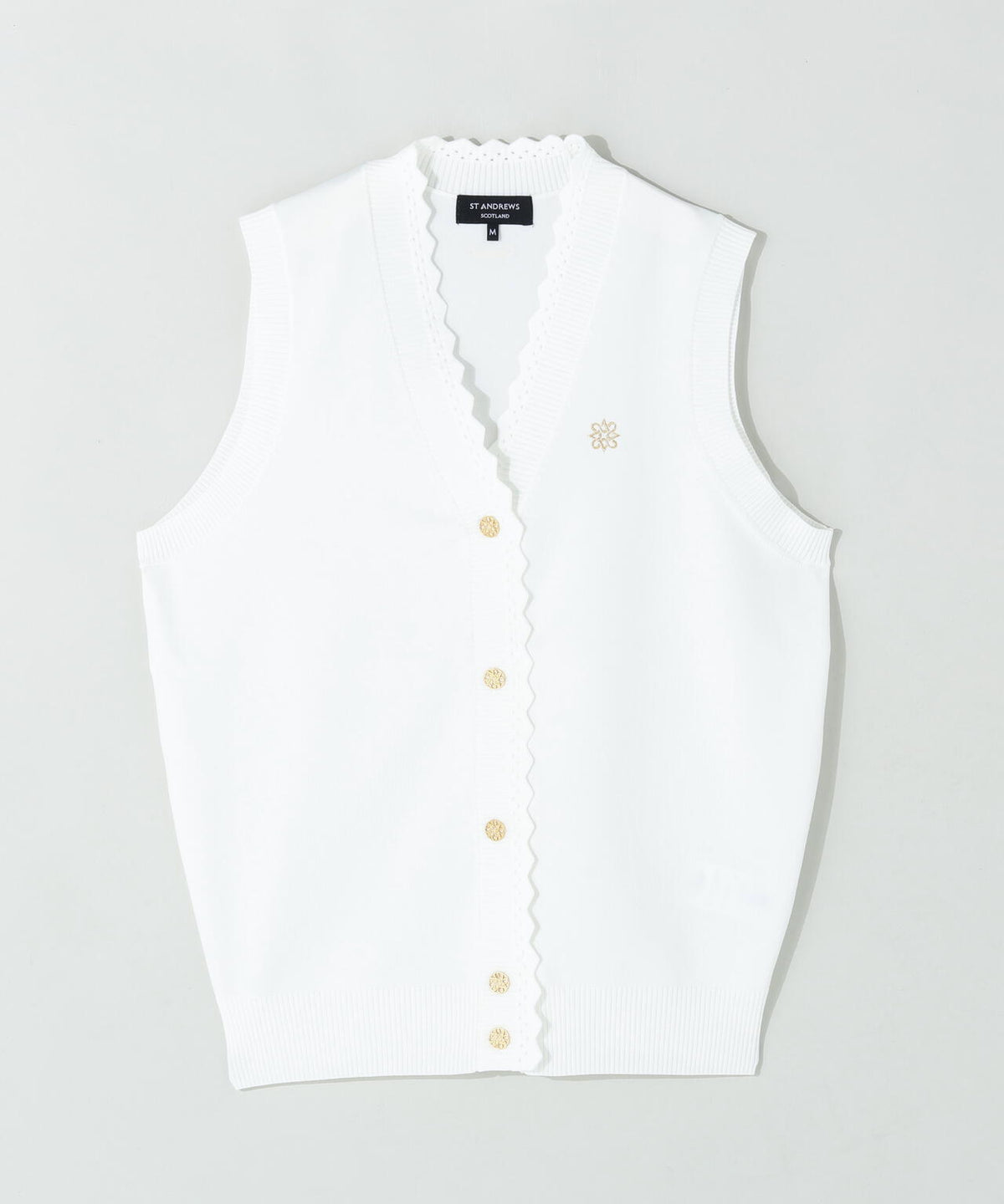 14G天竺ニットベスト (WOMENS)