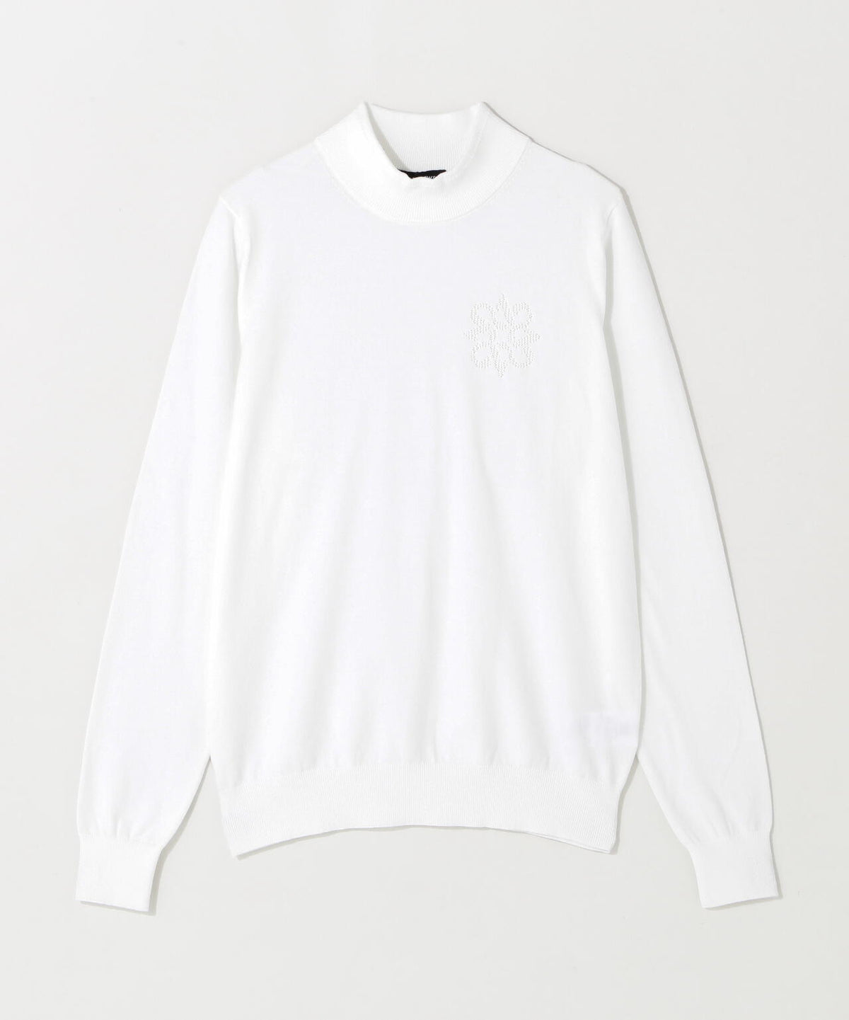 カシミヤタッチ天竺モックネックニットプルオーバー (WOMENS)