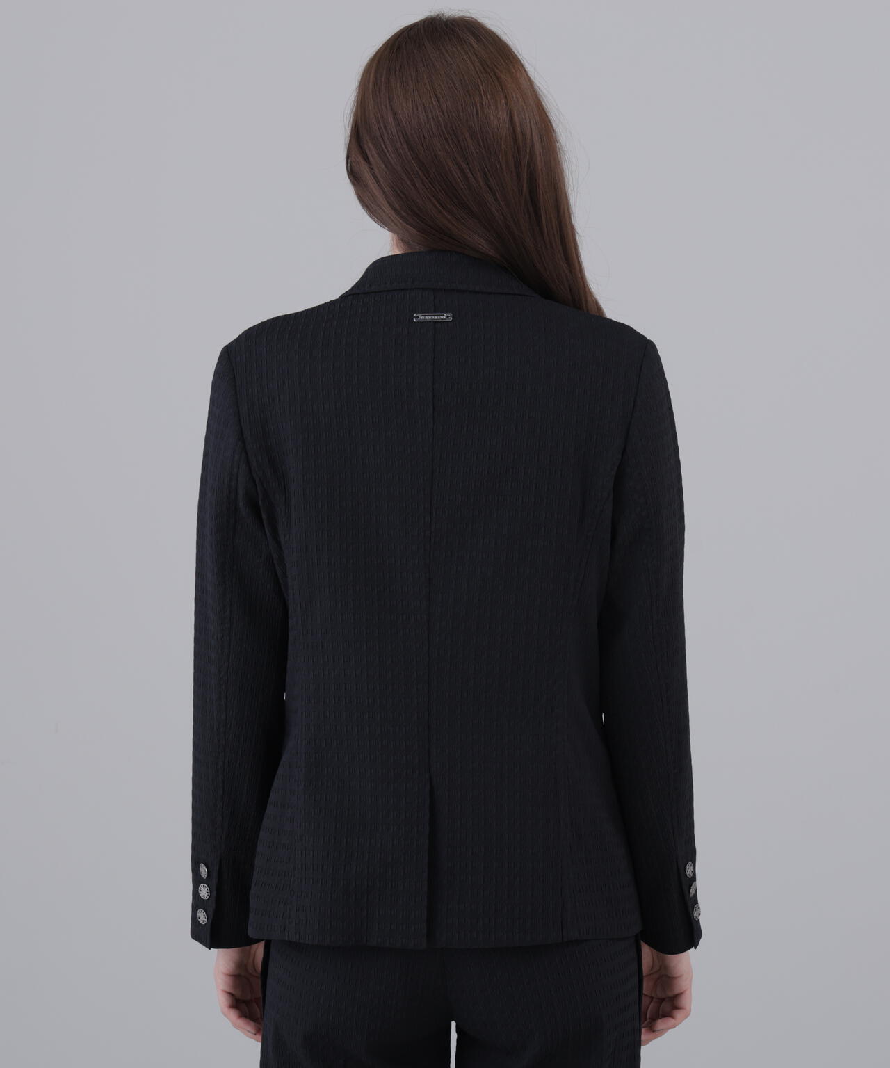 【ストレッチ】ふくれジャガードジャケット (WOMENS)