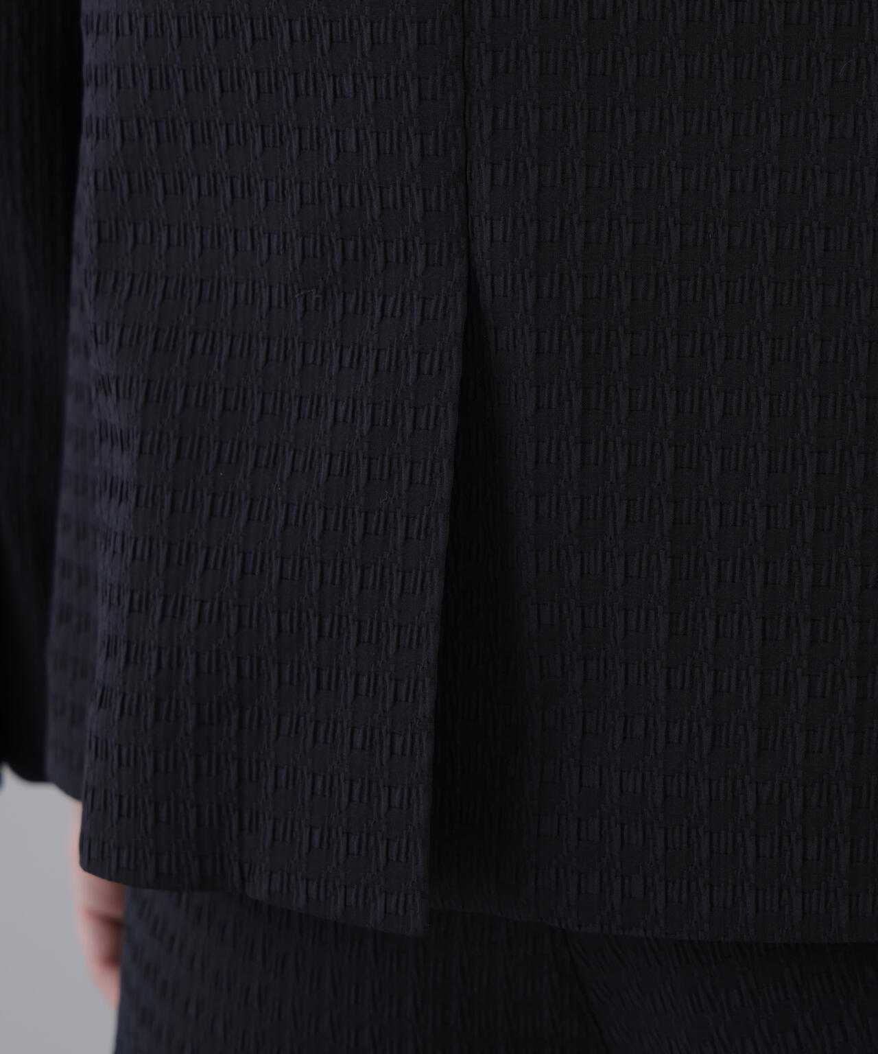 【ストレッチ】ふくれジャガードジャケット (WOMENS)